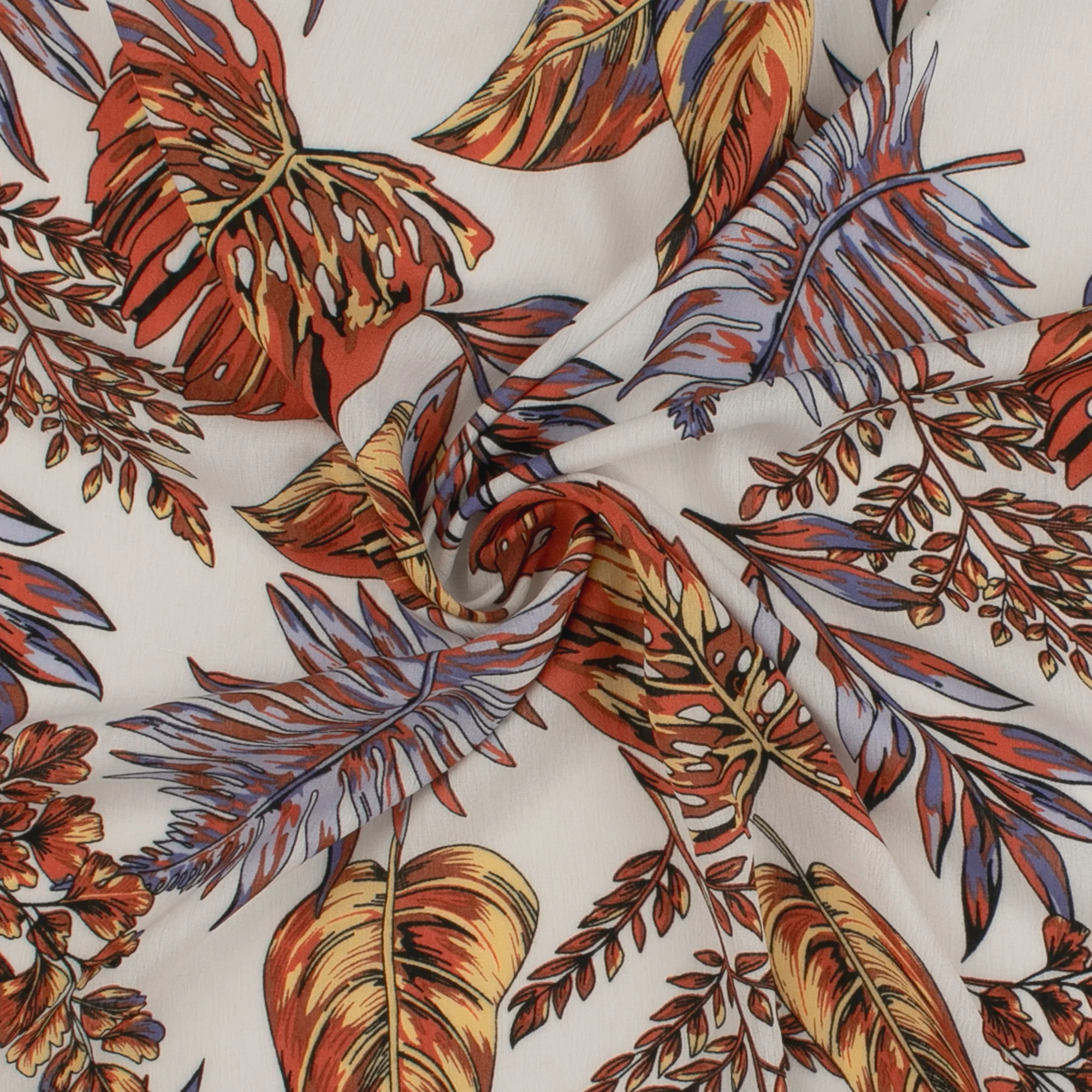 Printed Rayon Yoryu - TALIA 007 - White - Image 2