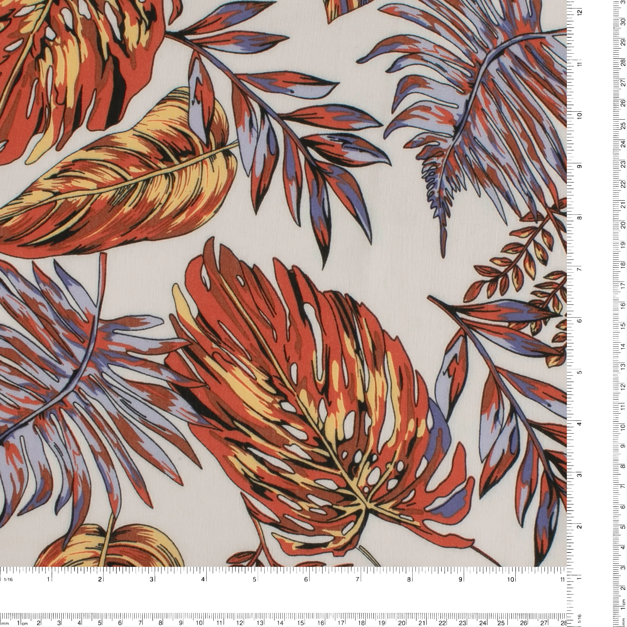 Printed Rayon Yoryu - TALIA 007 - White - Image 3