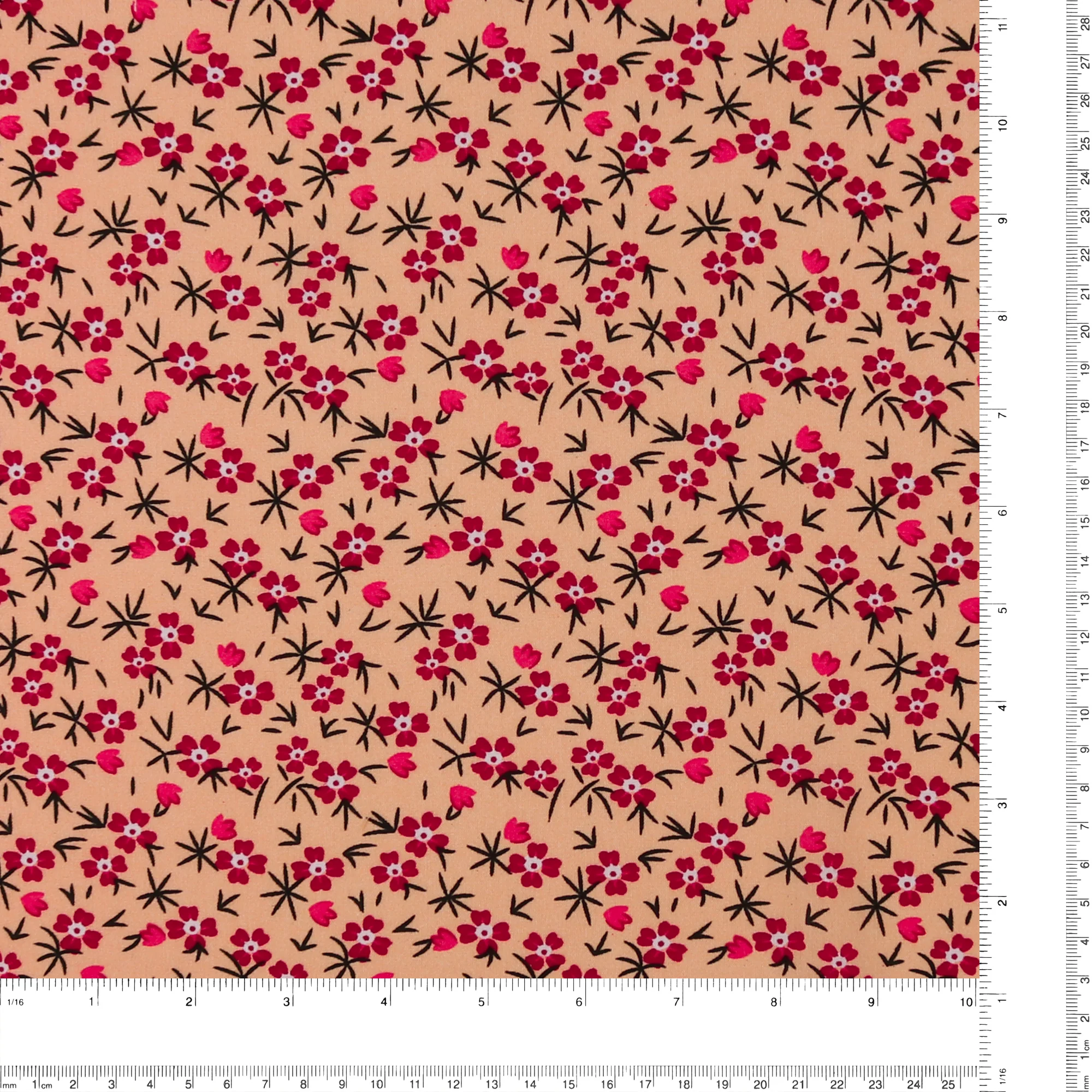 Printed Rayonne - MORGAN - 003 - Peach - Image 3