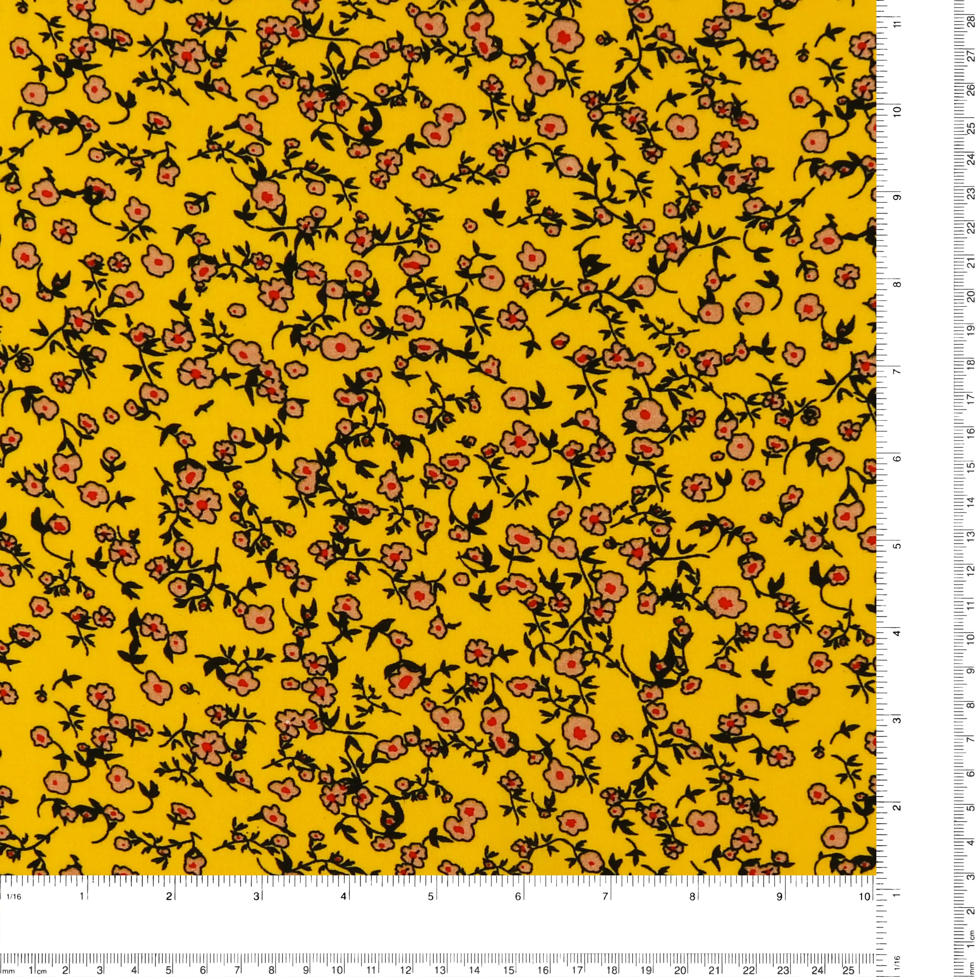 Printed Rayonne - MORGAN - 005 - Yellow - Image 3