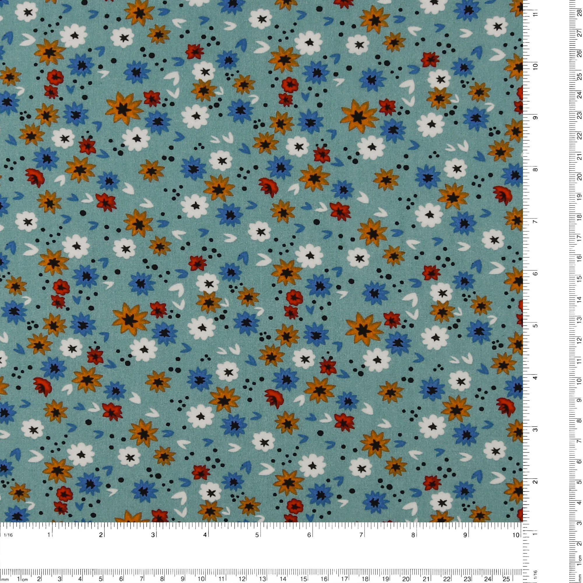 Printed Rayonne - MORGAN - 012 - Fresh Water - Image 3