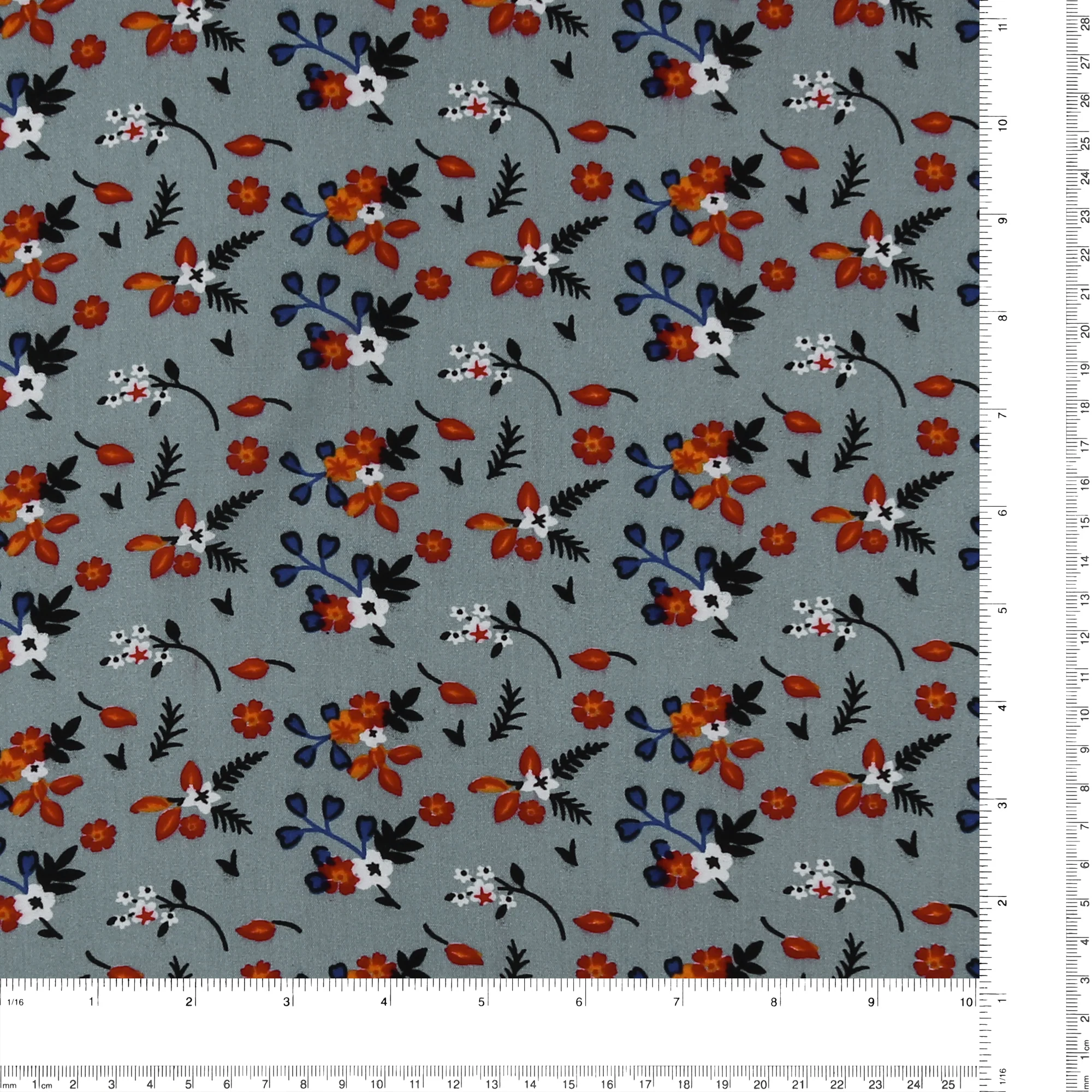 Printed Rayonne - MORGAN - 013 - Grey - Image 3