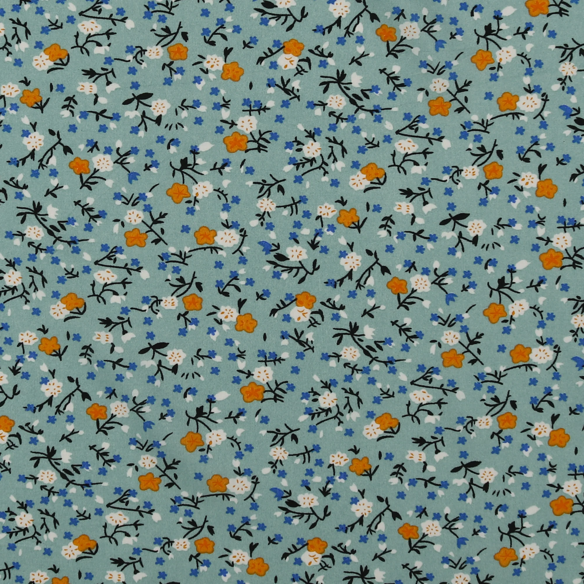 Printed Rayonne - MORGAN - 014 - Ice Ocean