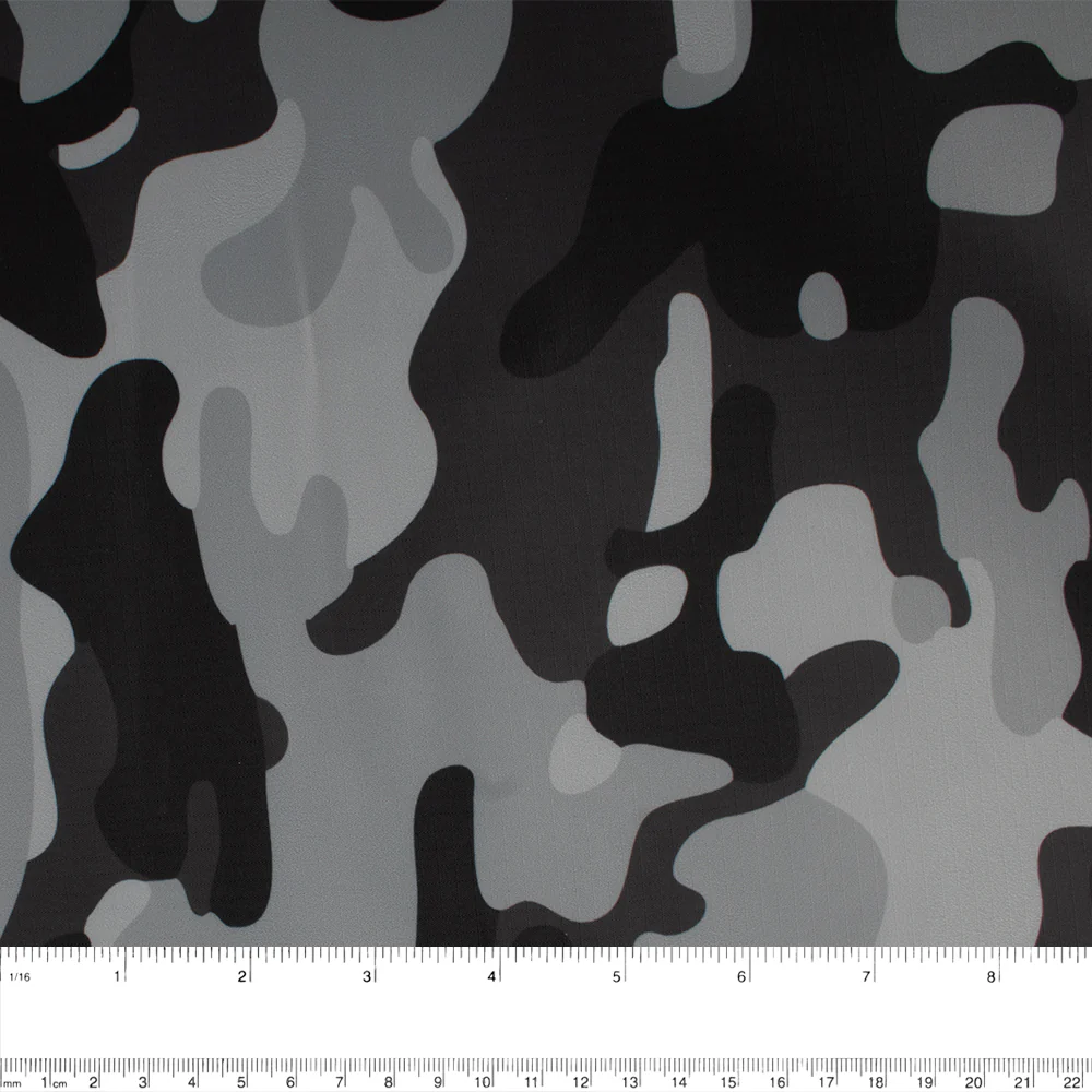 Printed Ripstop Taffeta - Grey - Image 2