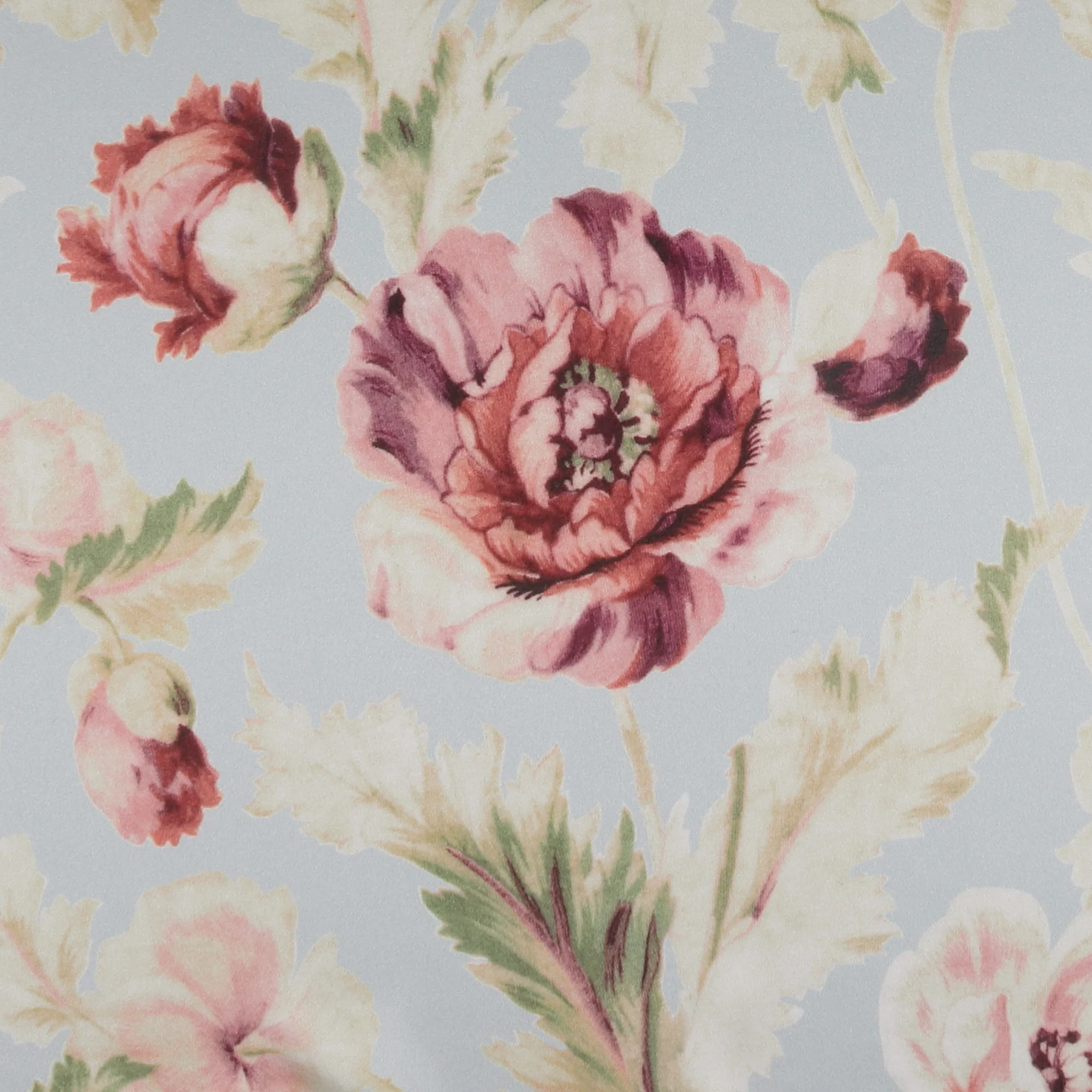 Printed Satin - COVENT GARDEN - 002 - Light Blue