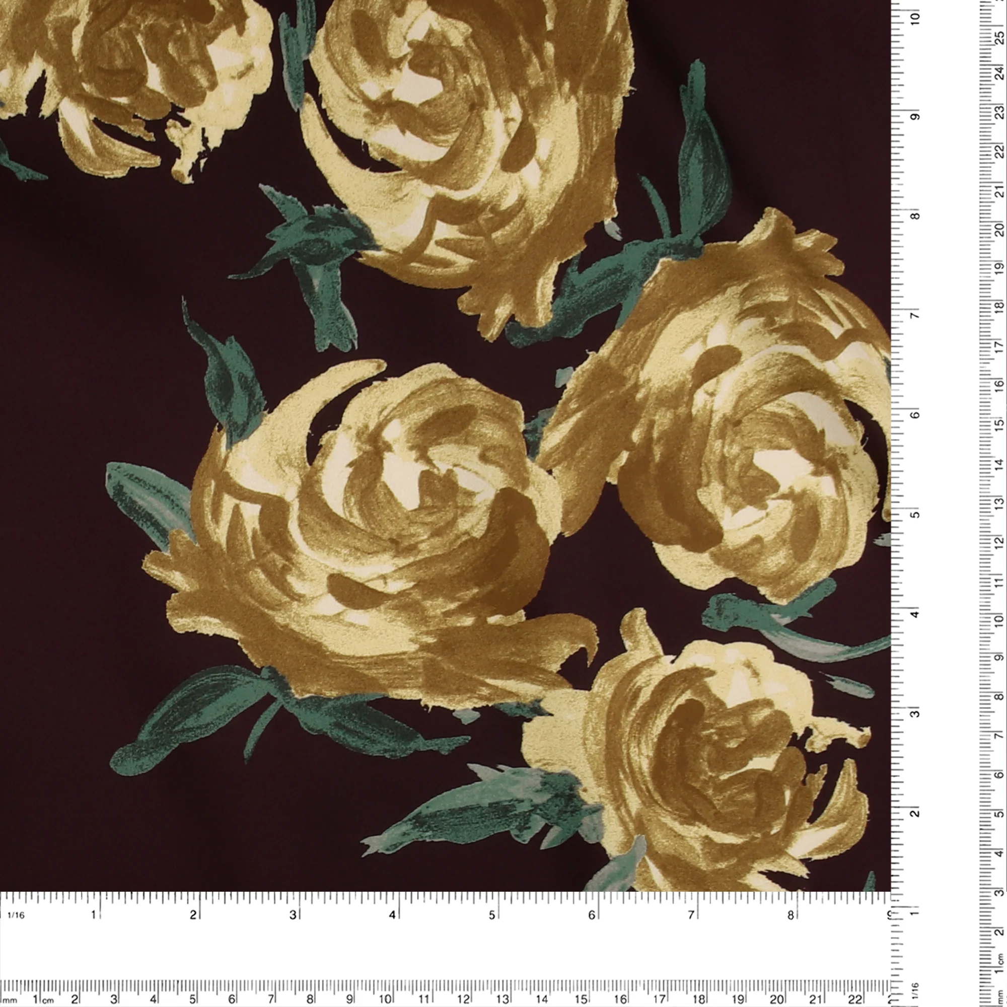 Printed Satin - GABRIELLA - 011 - Eggplant - Image 3