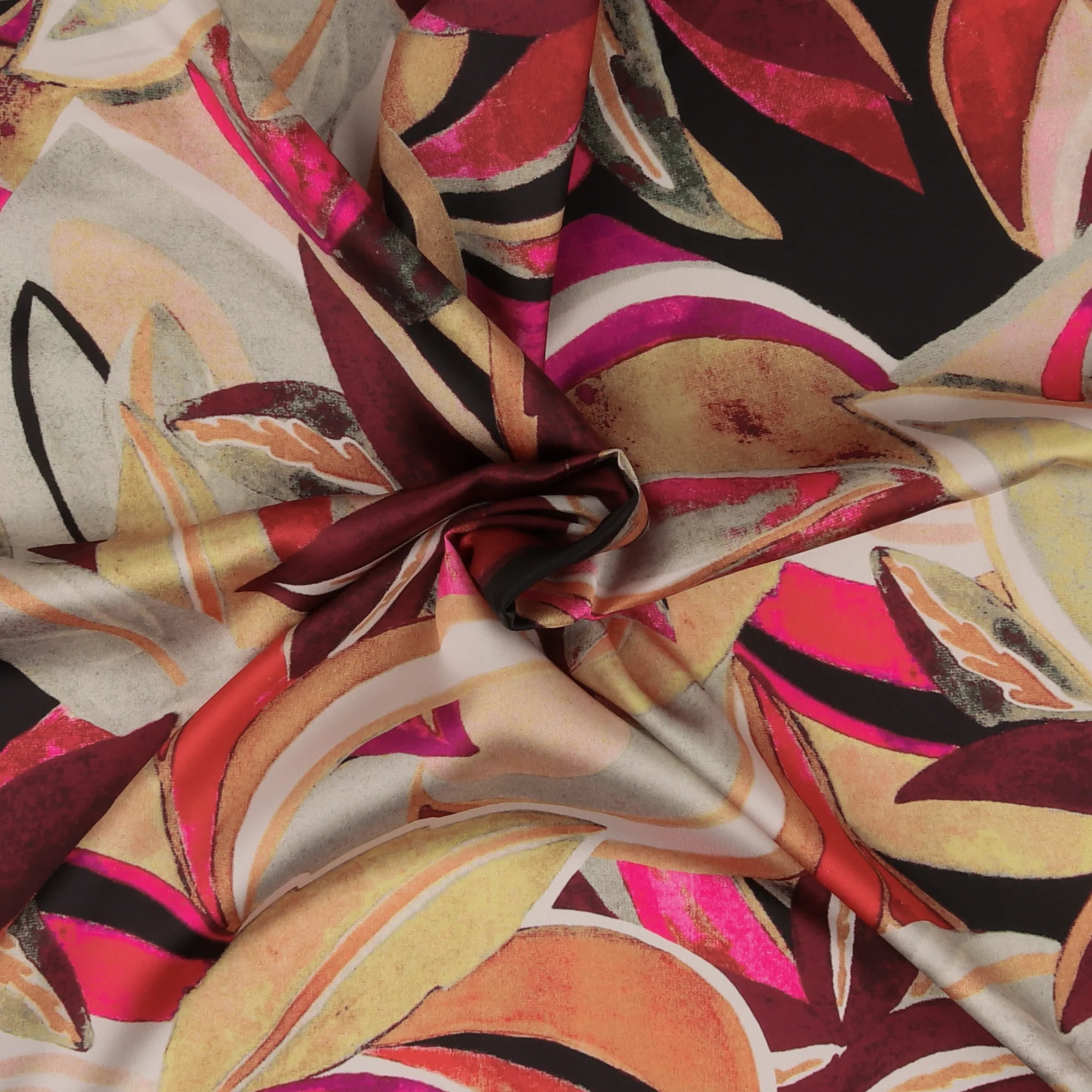 Printed Satin - GABRIELLA - 013 - Red - Image 2