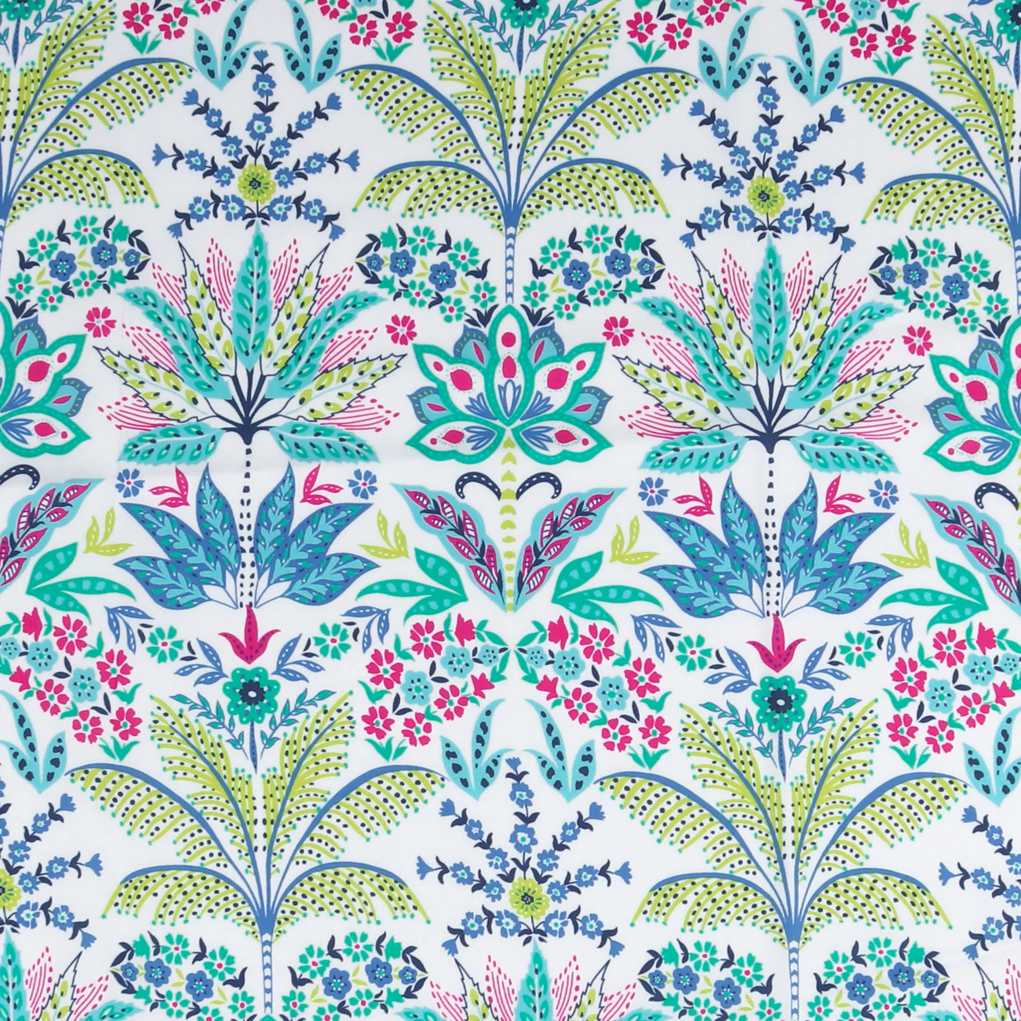 Printed Satin - IBIZA - 001 - Blue