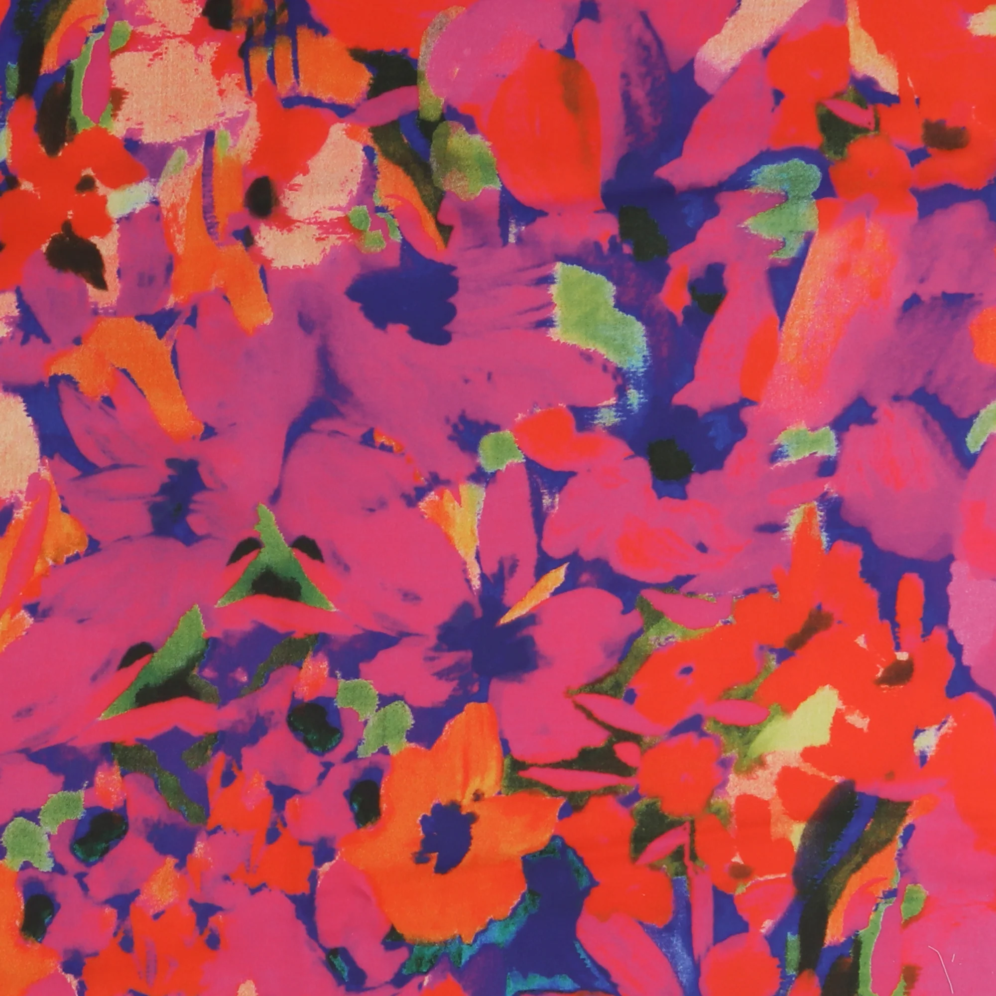 Printed Satin - IBIZA - 004 - Hot Pink