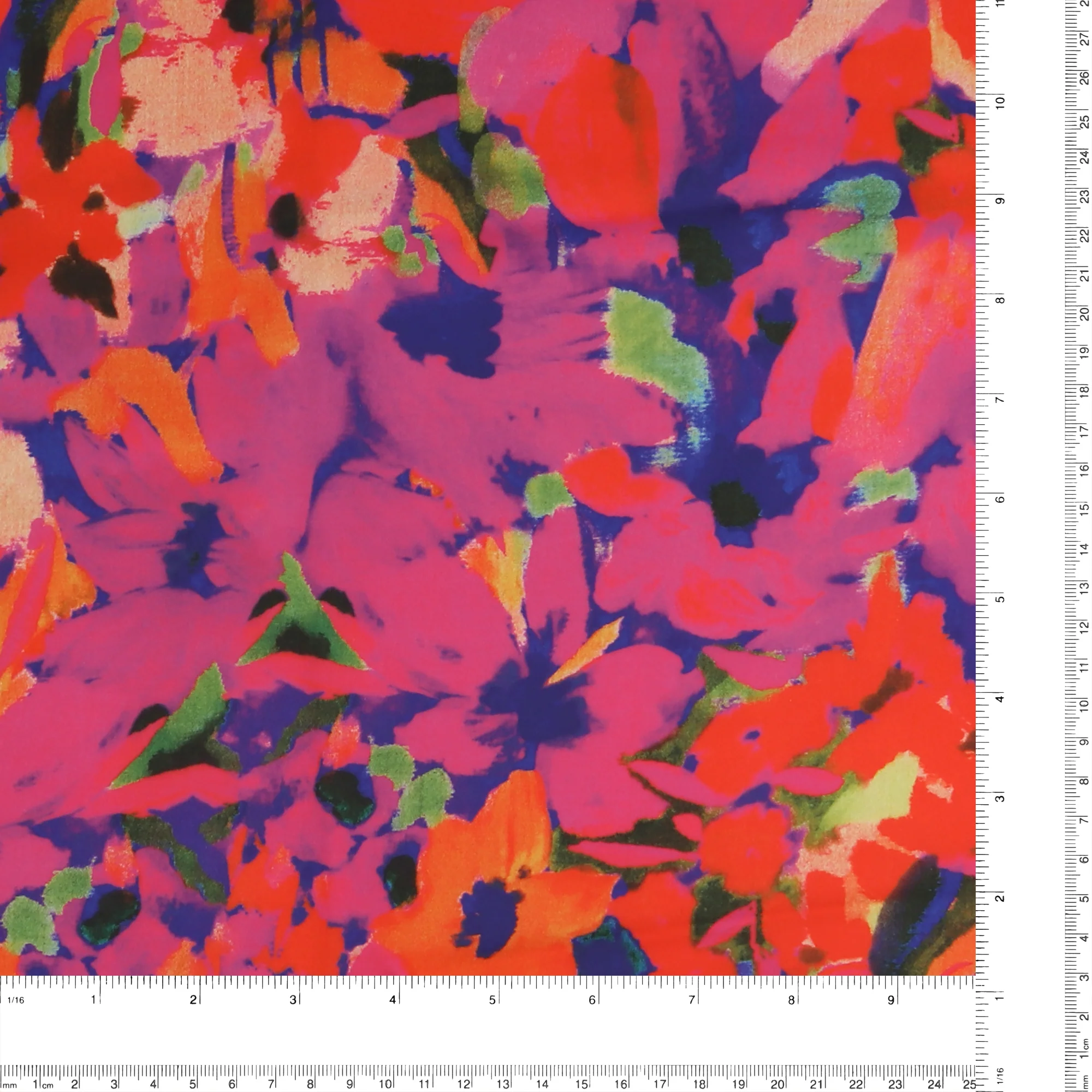 Printed Satin - IBIZA - 004 - Hot Pink - Image 3
