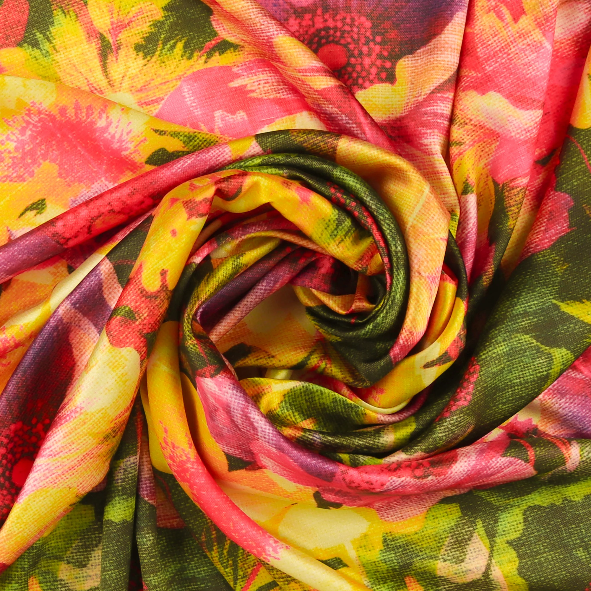 Printed Satin - LAST DANCE - 003 - Yellow - Image 2