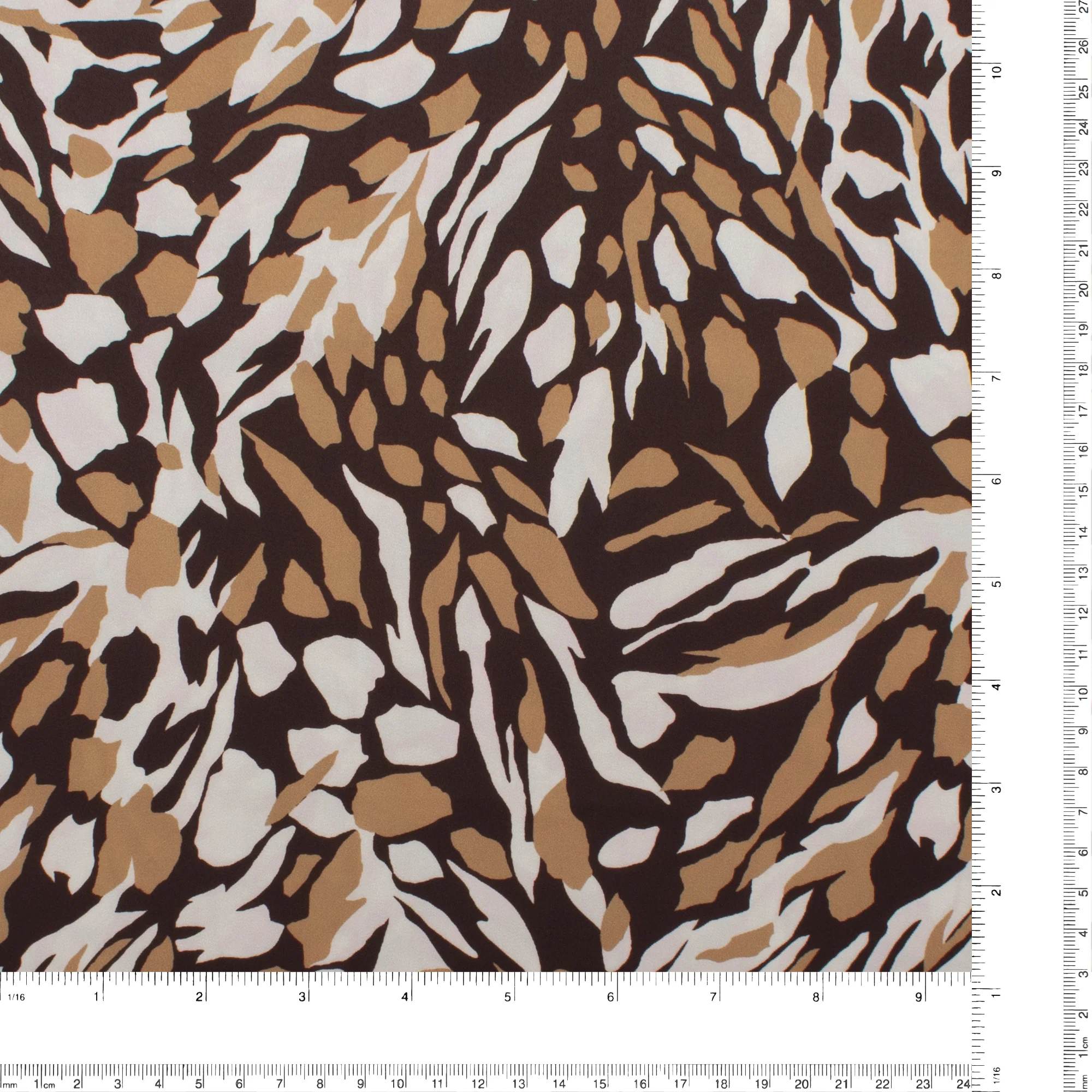 Printed Satin - NORA - 010 - Brown - Image 3