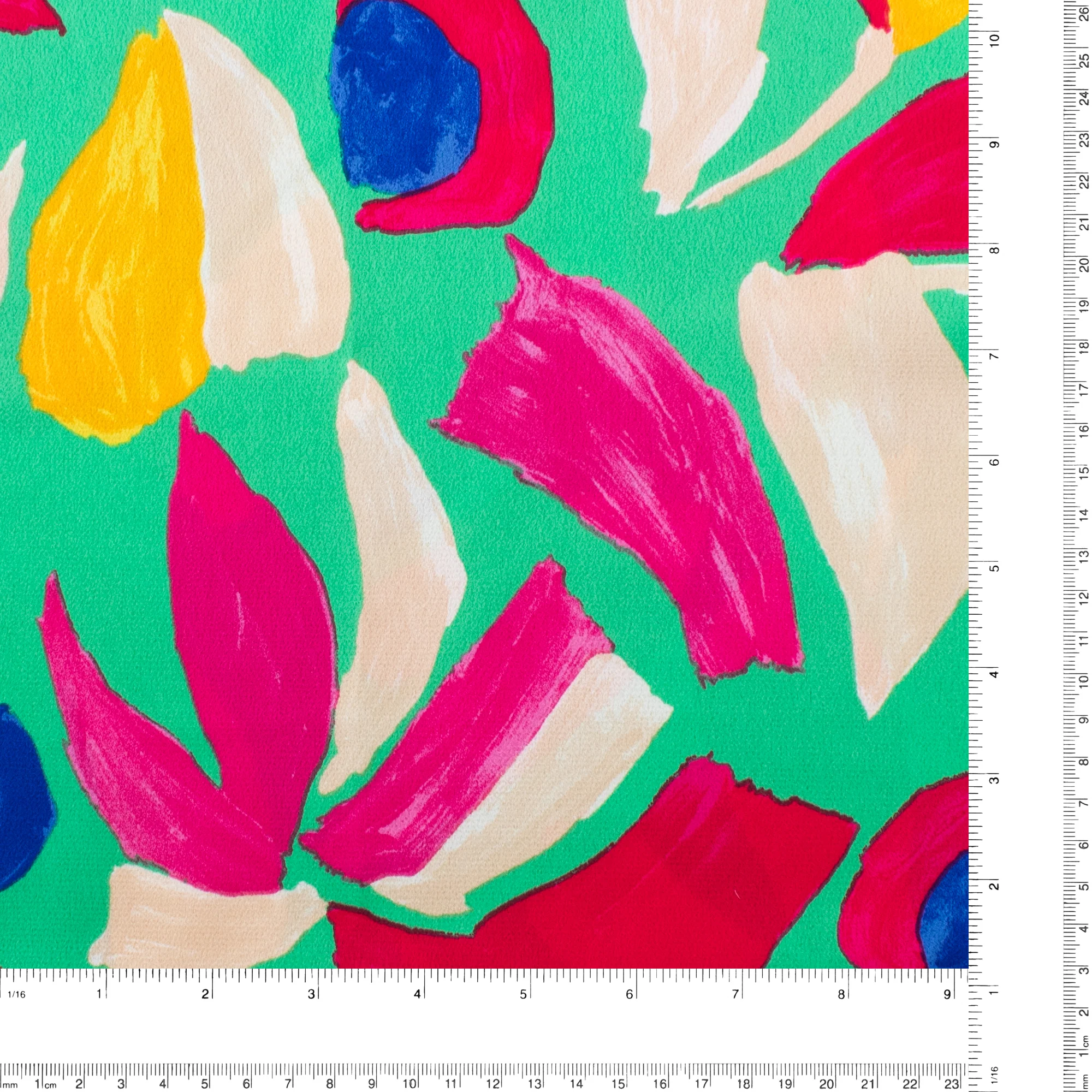 Printed Silky Polyester - BUBBLE - 011 - Green - Image 3