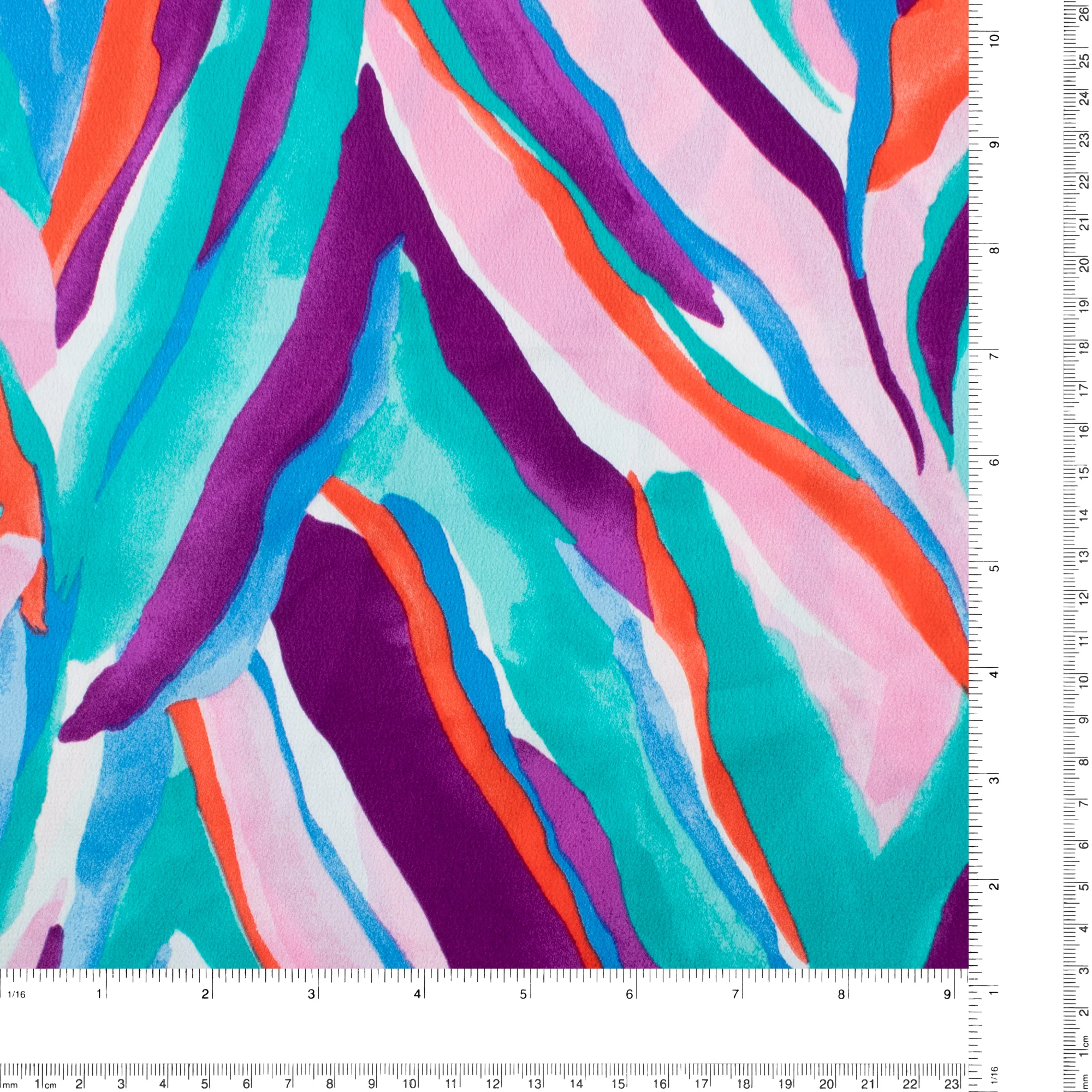 Printed Silky Polyester - BUBBLE - 013 - Pink - Image 3