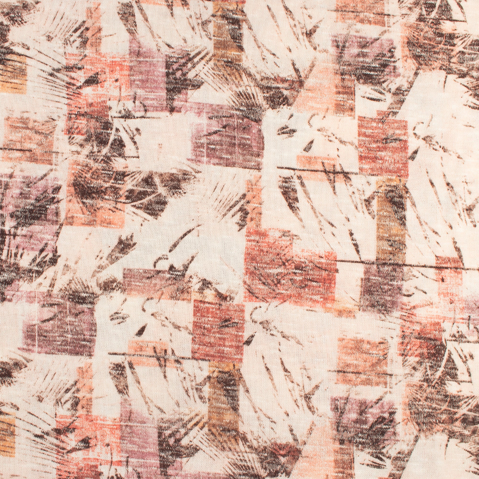 Printed Slub Knit - MANSFIELD - 003 - Peach