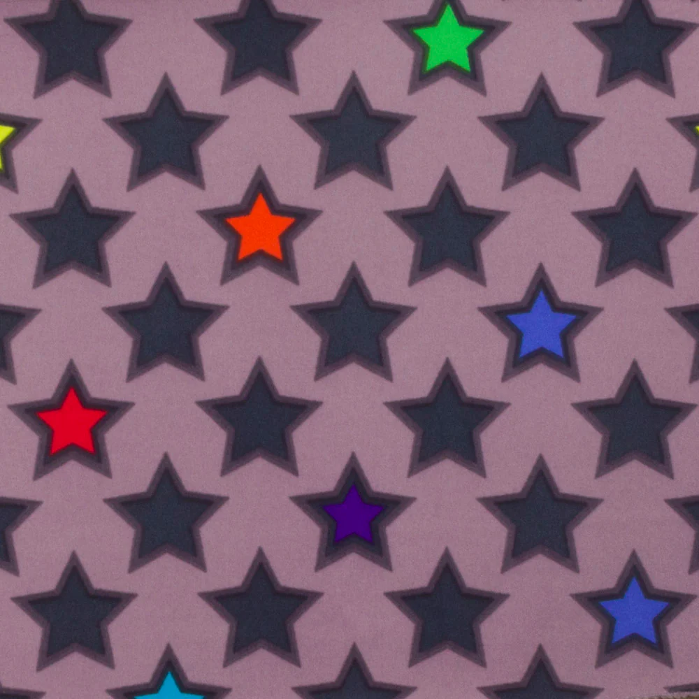 Printed soft Shell - Stars - Grey - Protection UV 50+