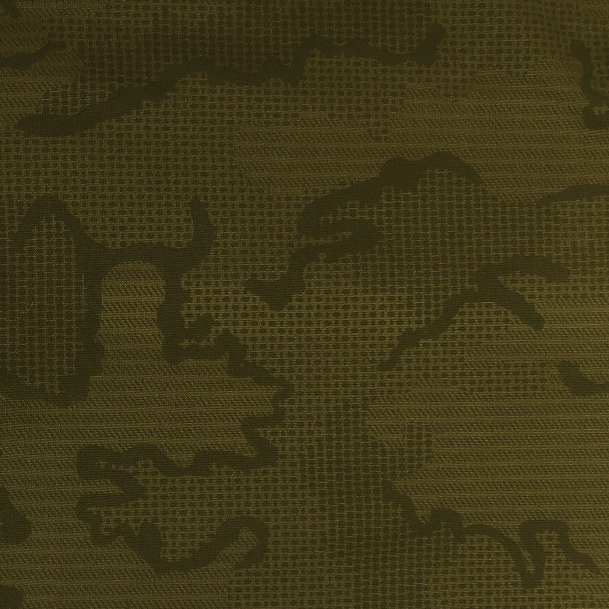 Printed Stretch Fleece - 006 - Khaki