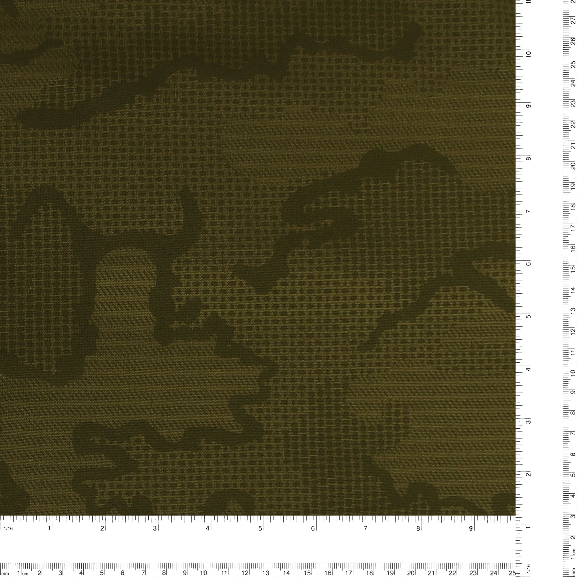 Printed Stretch Fleece - 006 - Khaki - Image 3
