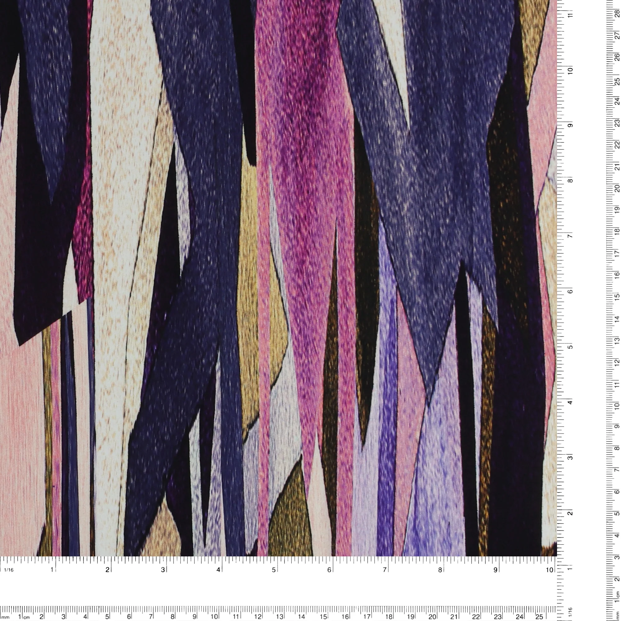 Printed Stretch Rayon Poplin - MILA - 005 - Violet - Image 3