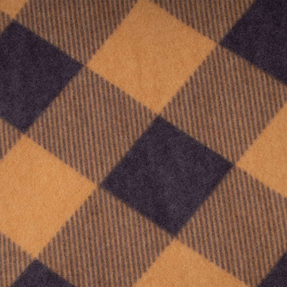 Printed Sweater Knit - GOLDIE - Plaids - Brown