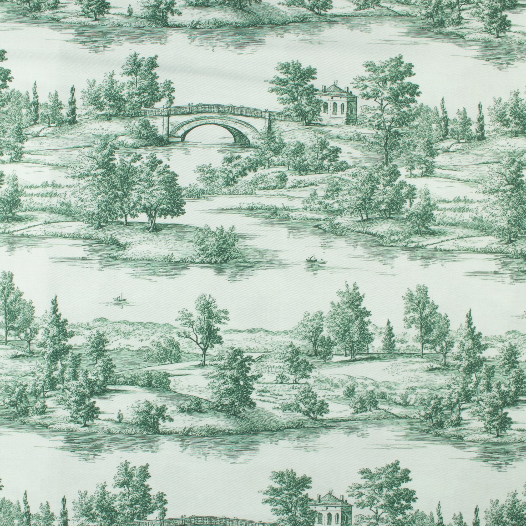 Printed Tablecloth Fabric - Utility - 005 - Green