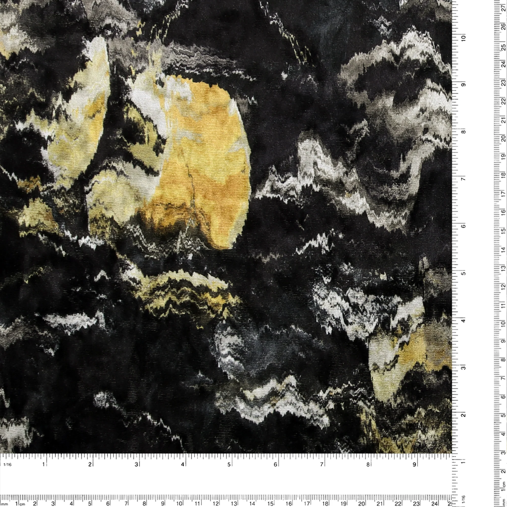 Printed Velvet - LOUELLA - 012 - Black - Image 3