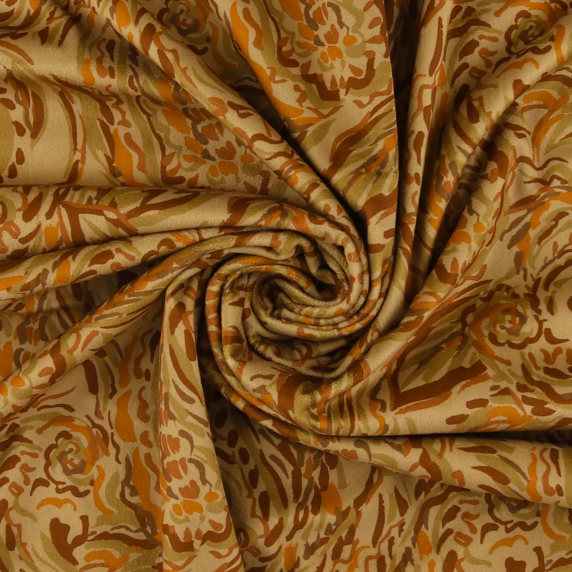 Printed Velvet - LOUELLA - 019 - Camel - Image 2