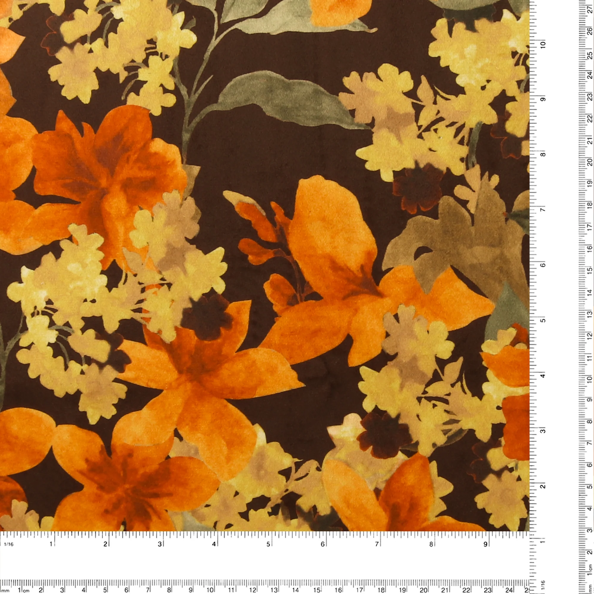 Printed Velvet - LOUELLA - 024 - Orange - Image 3