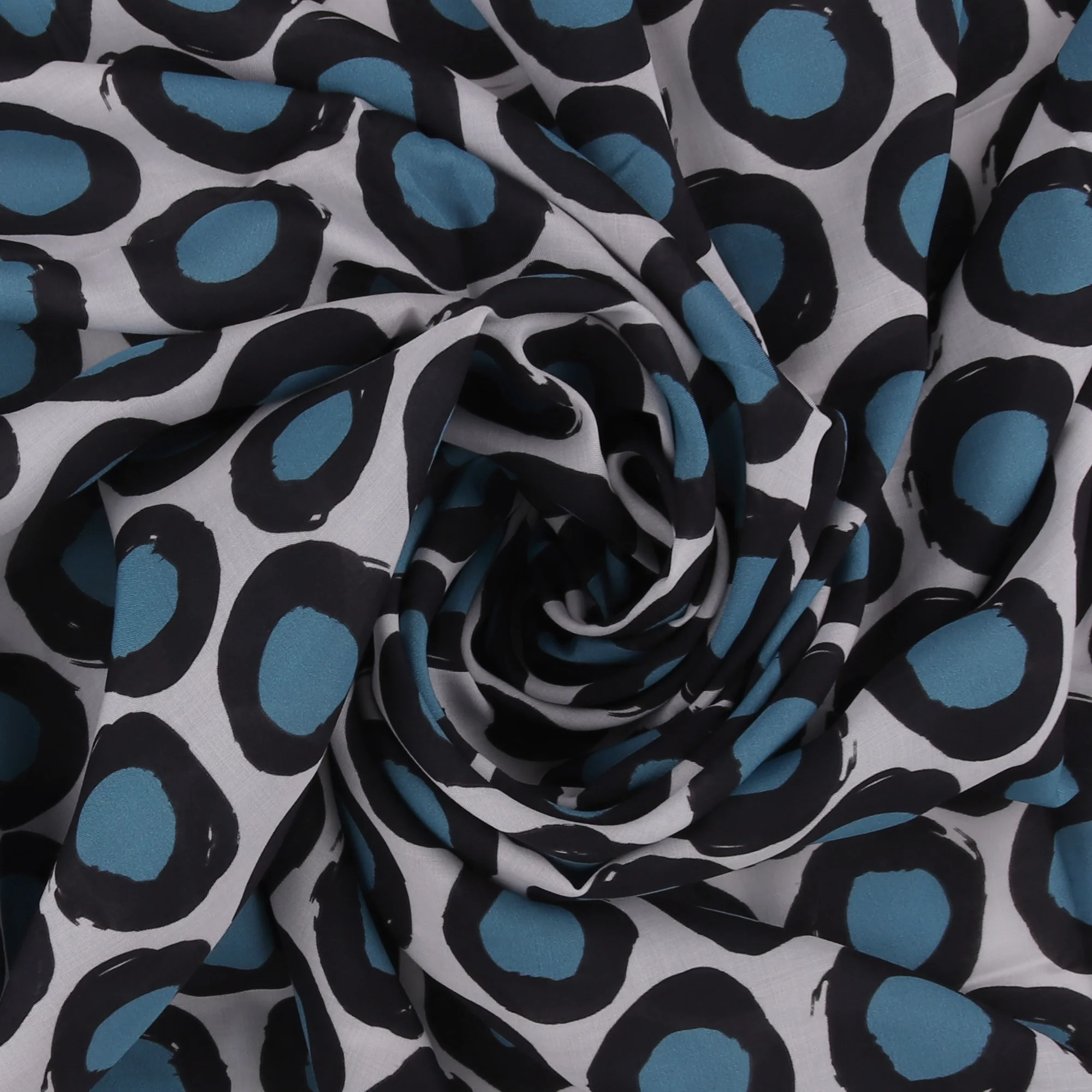 Printed Viscose - FANTASY - 003 - Blue - Image 2