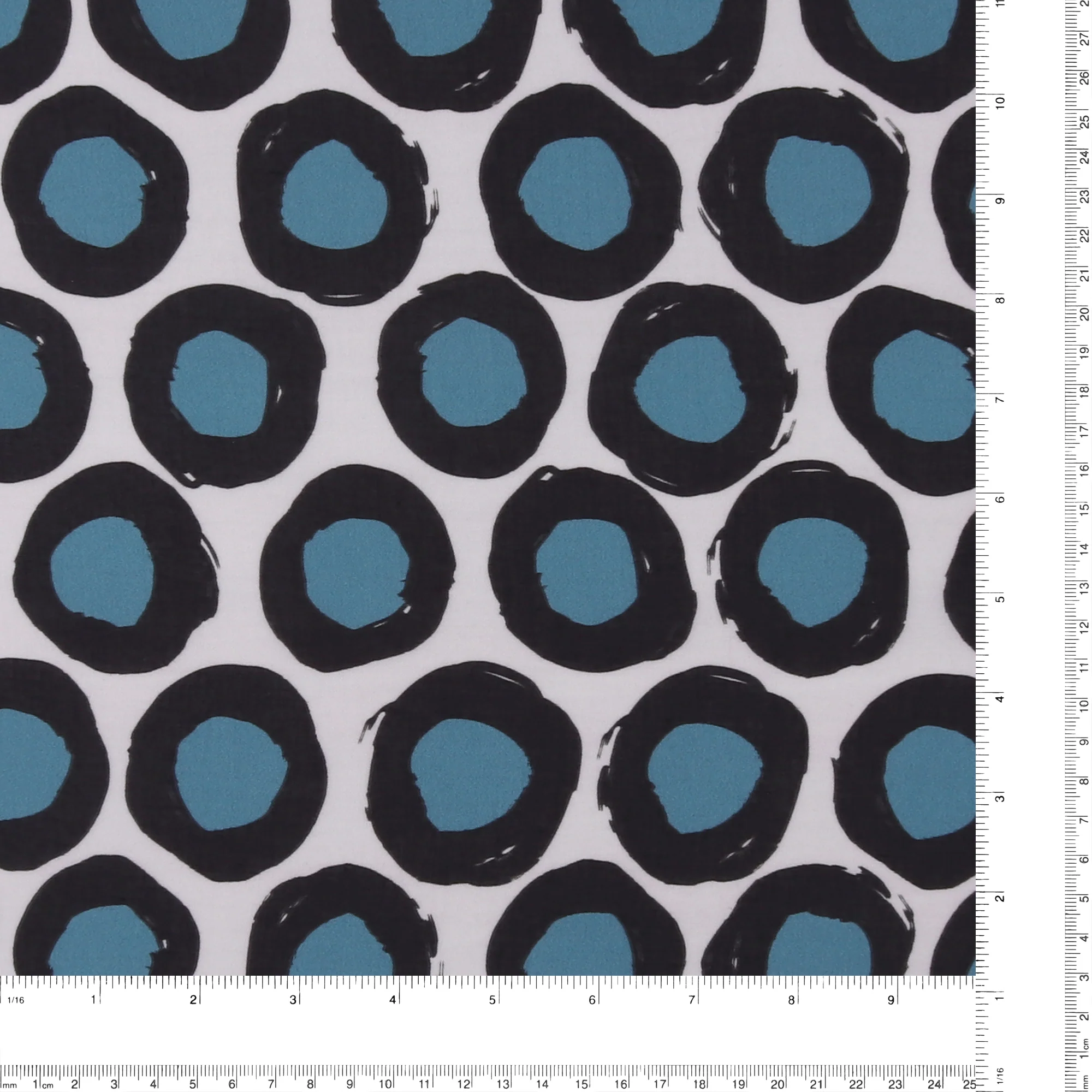 Printed Viscose - FANTASY - 003 - Blue - Image 3