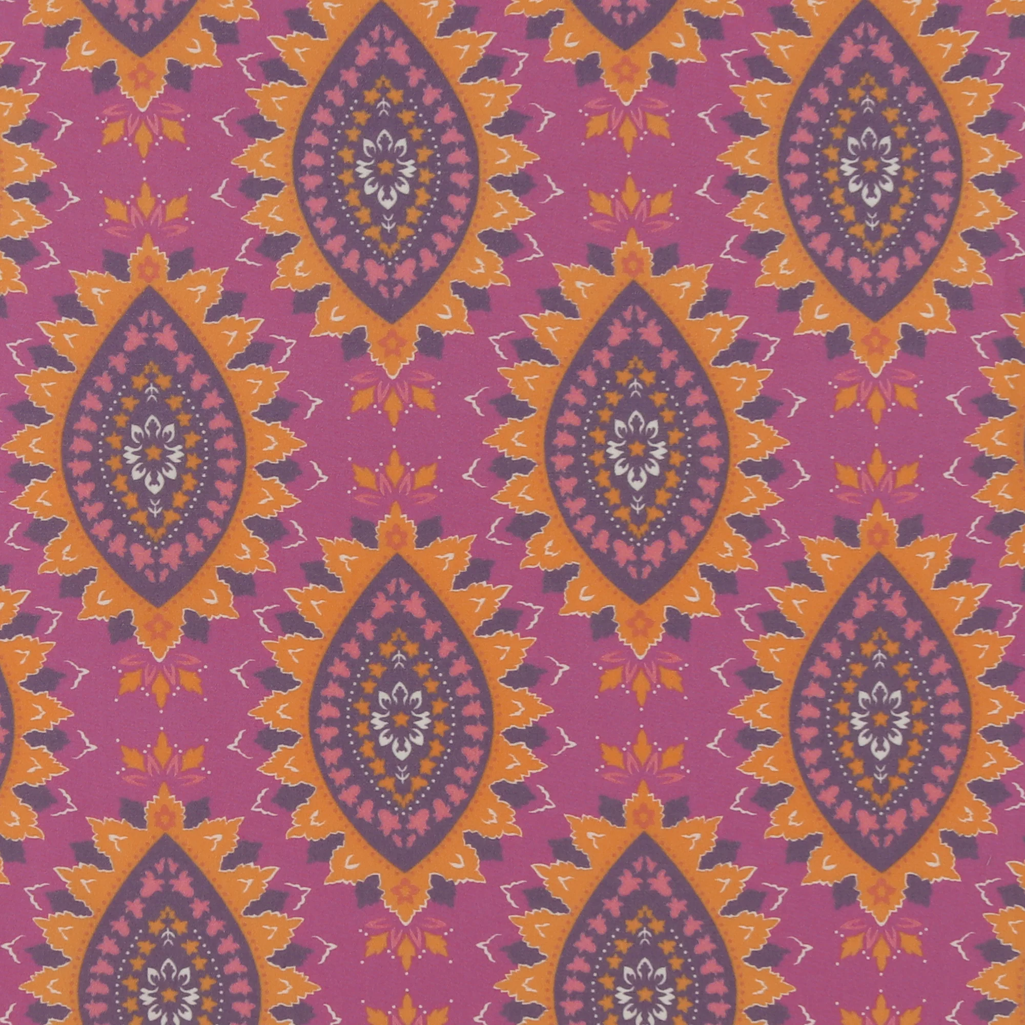 Printed Viscose - FANTASY - 004 - Neon Pink