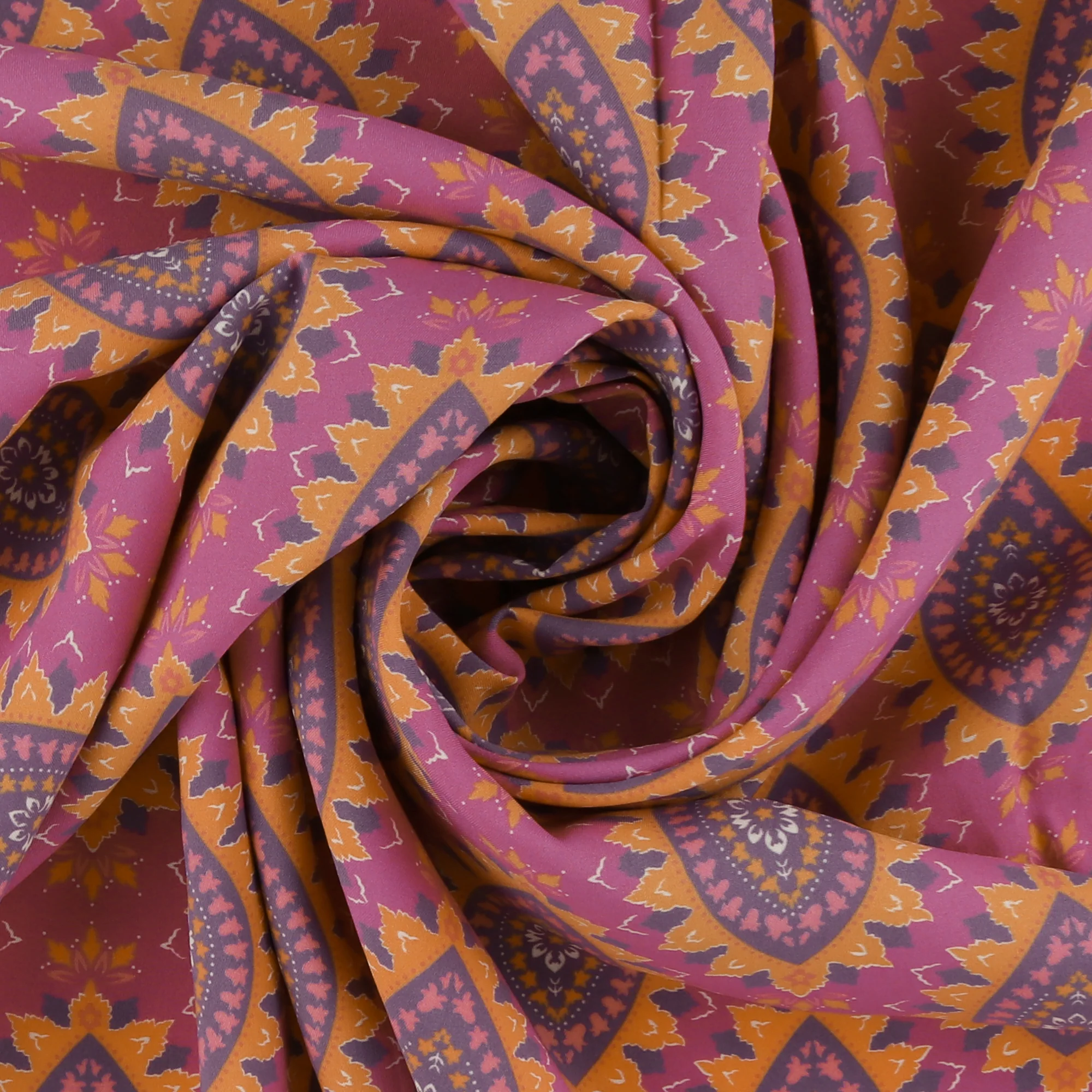 Printed Viscose - FANTASY - 004 - Neon Pink - Image 2