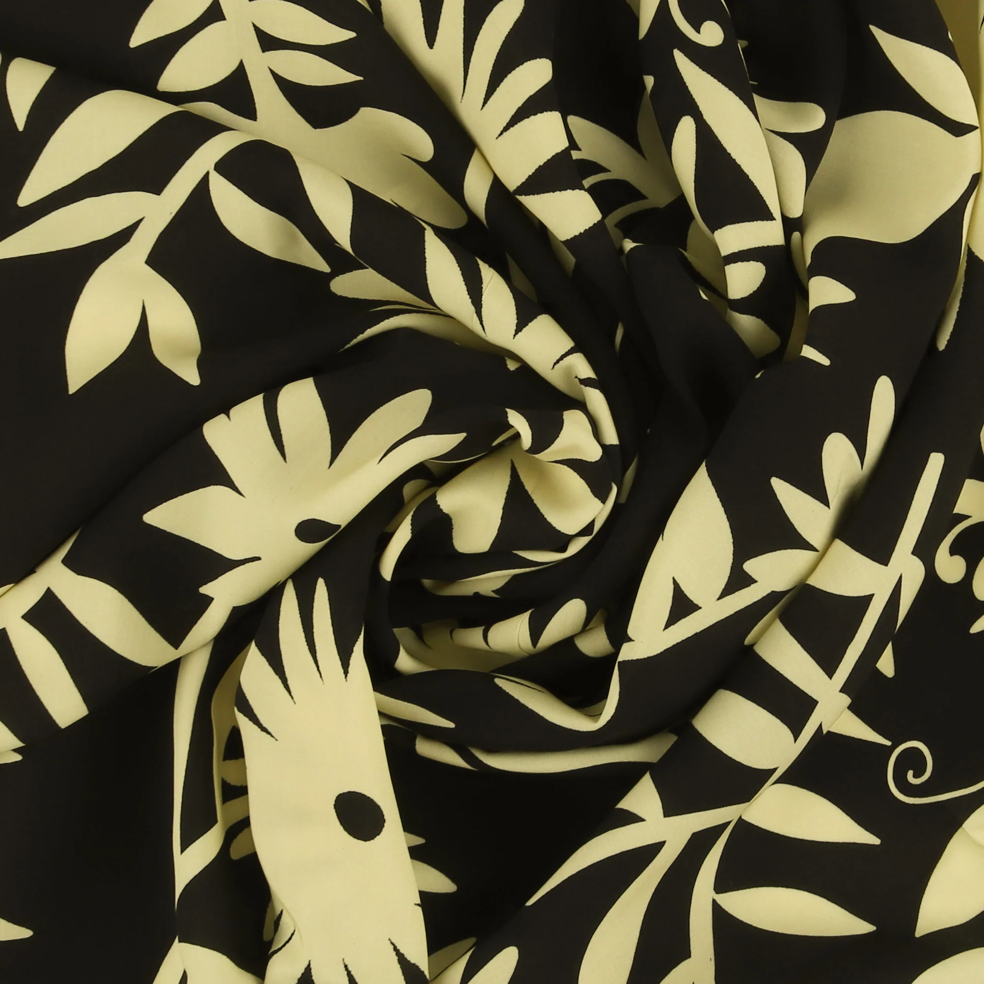 Printed Viscose - FANTASY - 009 - Black - Image 2