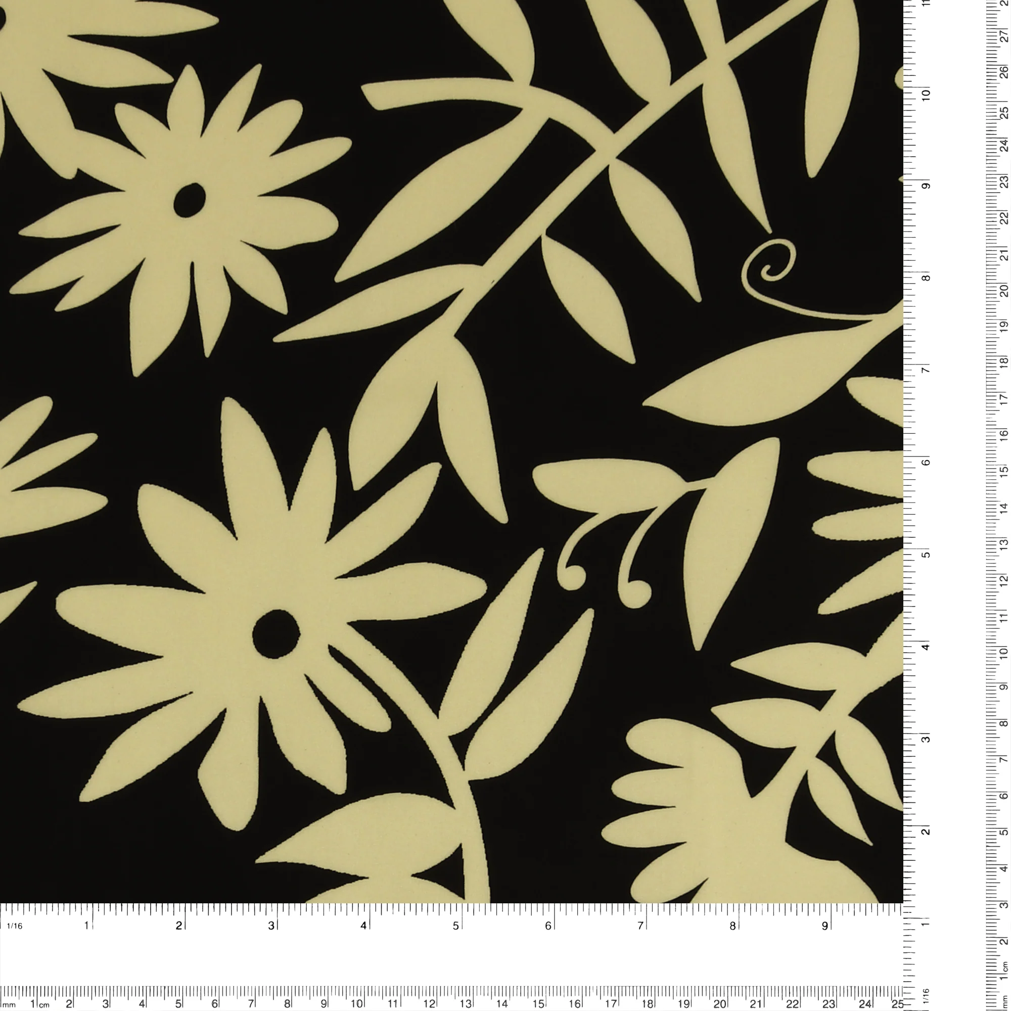 Printed Viscose - FANTASY - 009 - Black - Image 3