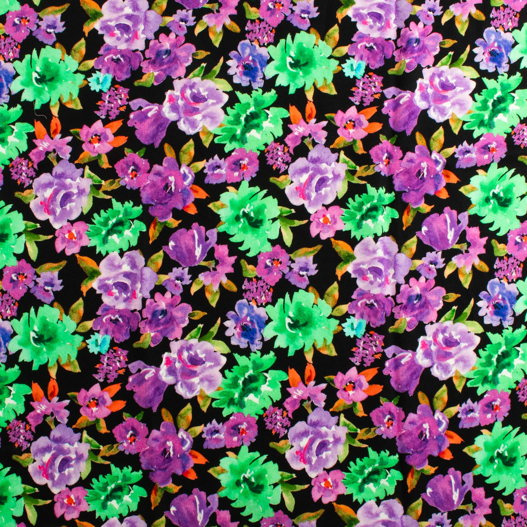 Printed Viscose - ISABEL - 006 - Black