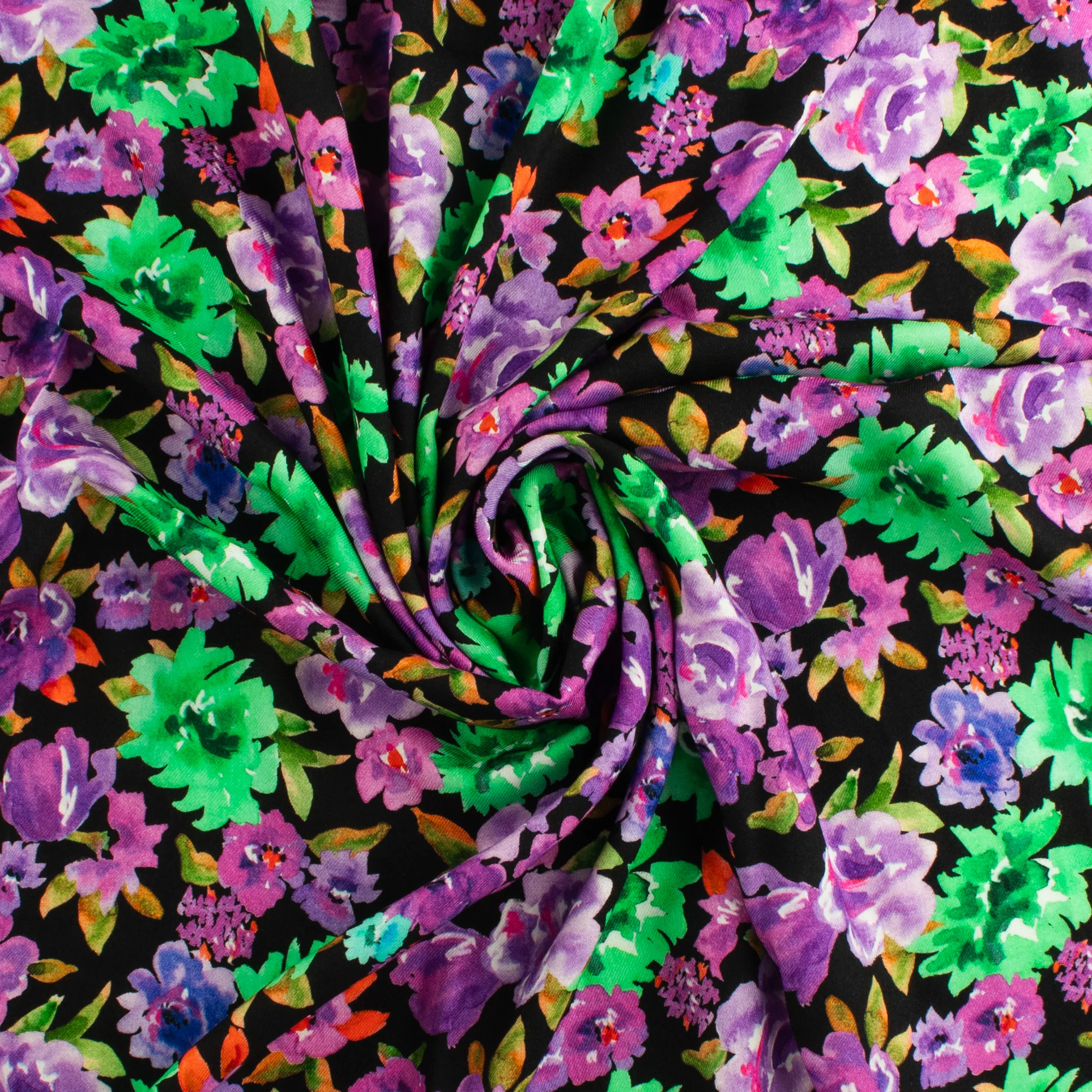 Printed Viscose - ISABEL - 006 - Black - Image 2