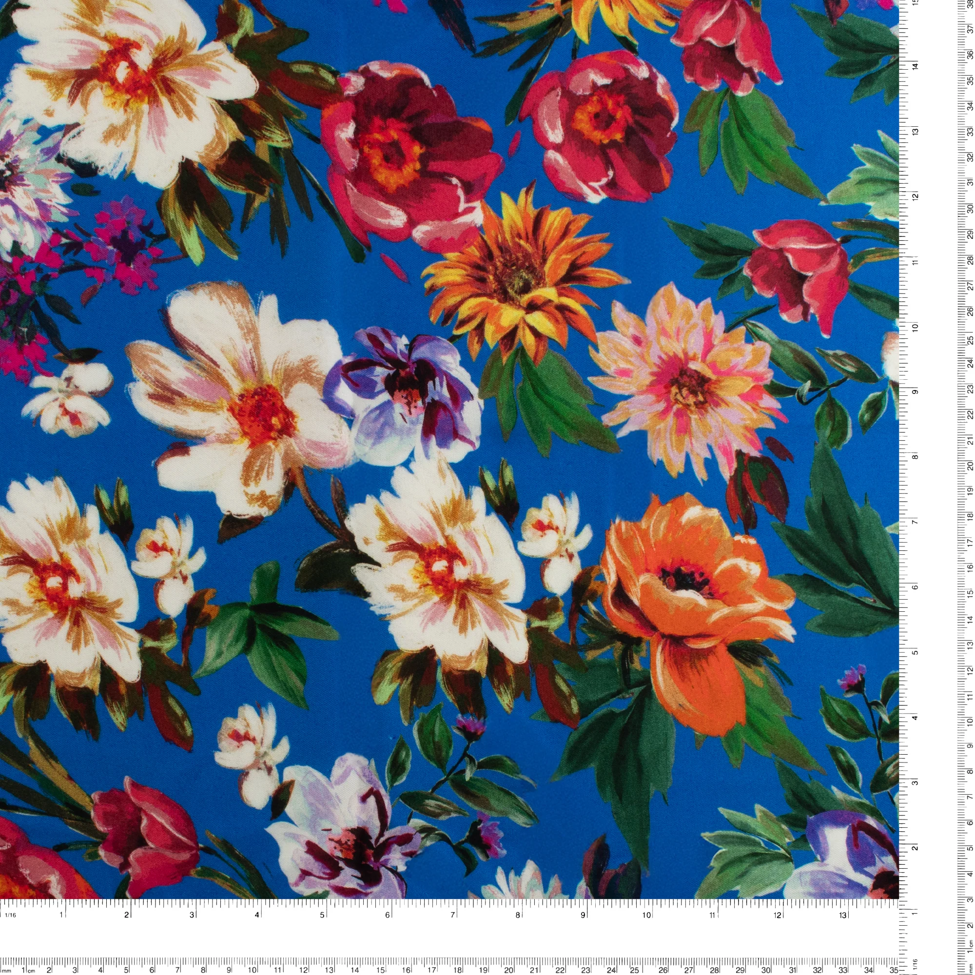 Printed Viscose - ISABEL - 010 - Blue - Image 3