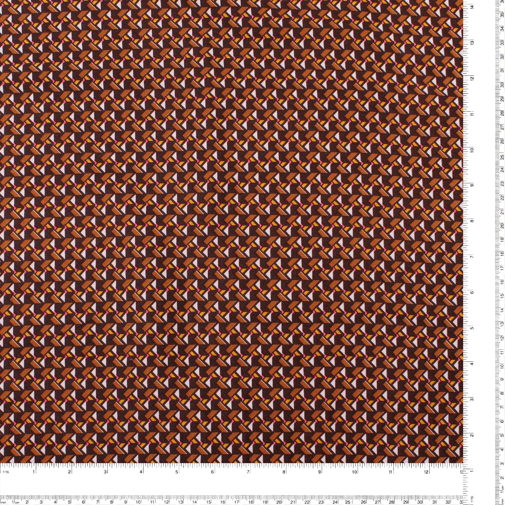 Printed Viscose - ROTTERDAM - 001 - Brown - Image 3