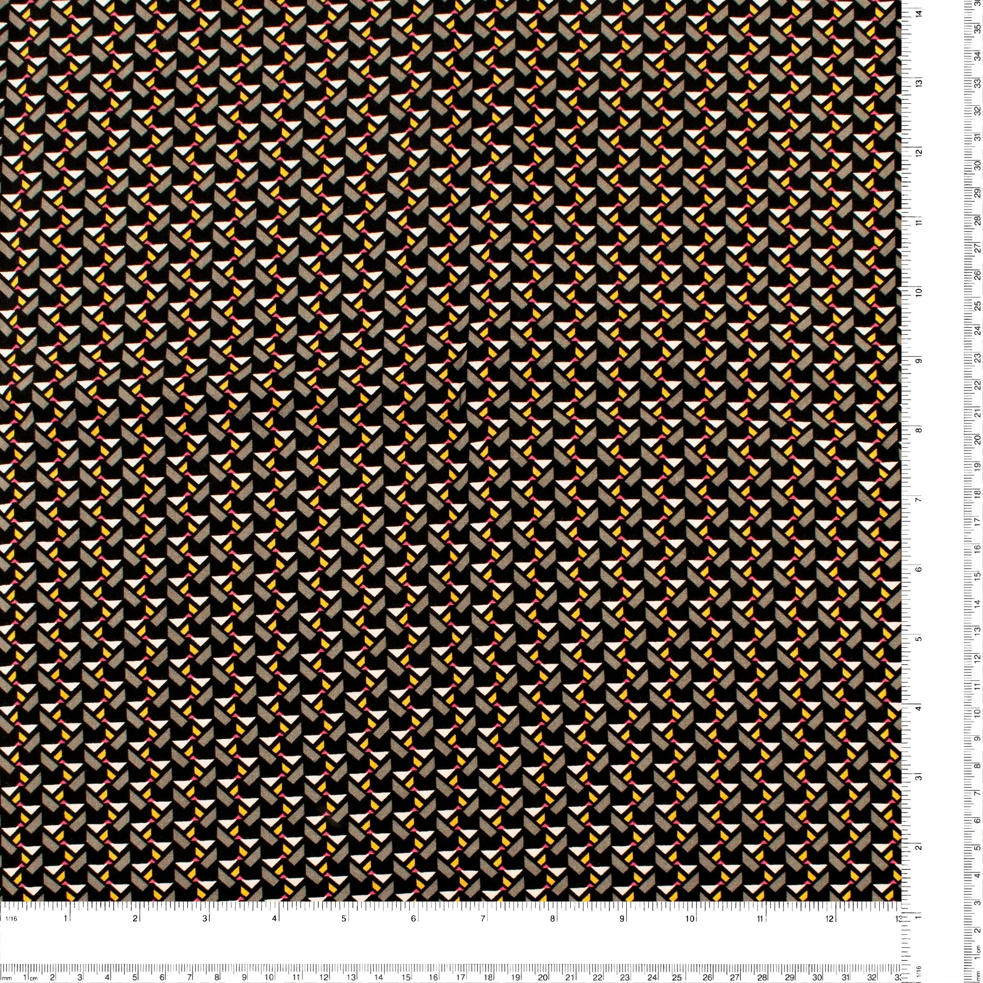 Printed Viscose - ROTTERDAM - 002 - Black - Image 3