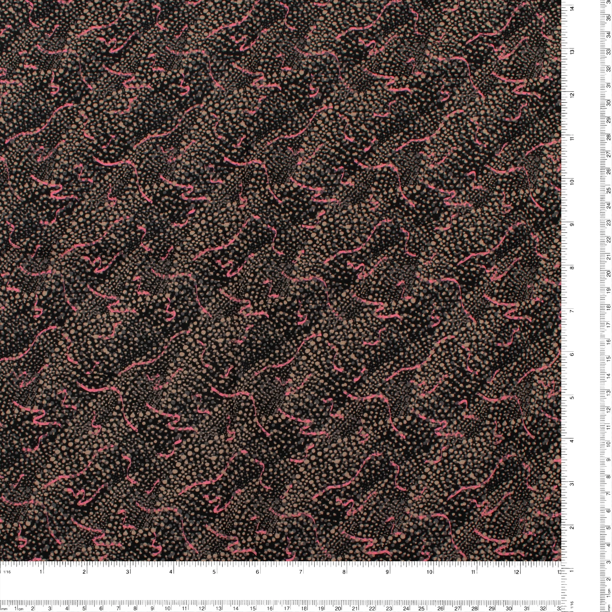 Printed Viscose - ROTTERDAM - 006 - Black - Image 3