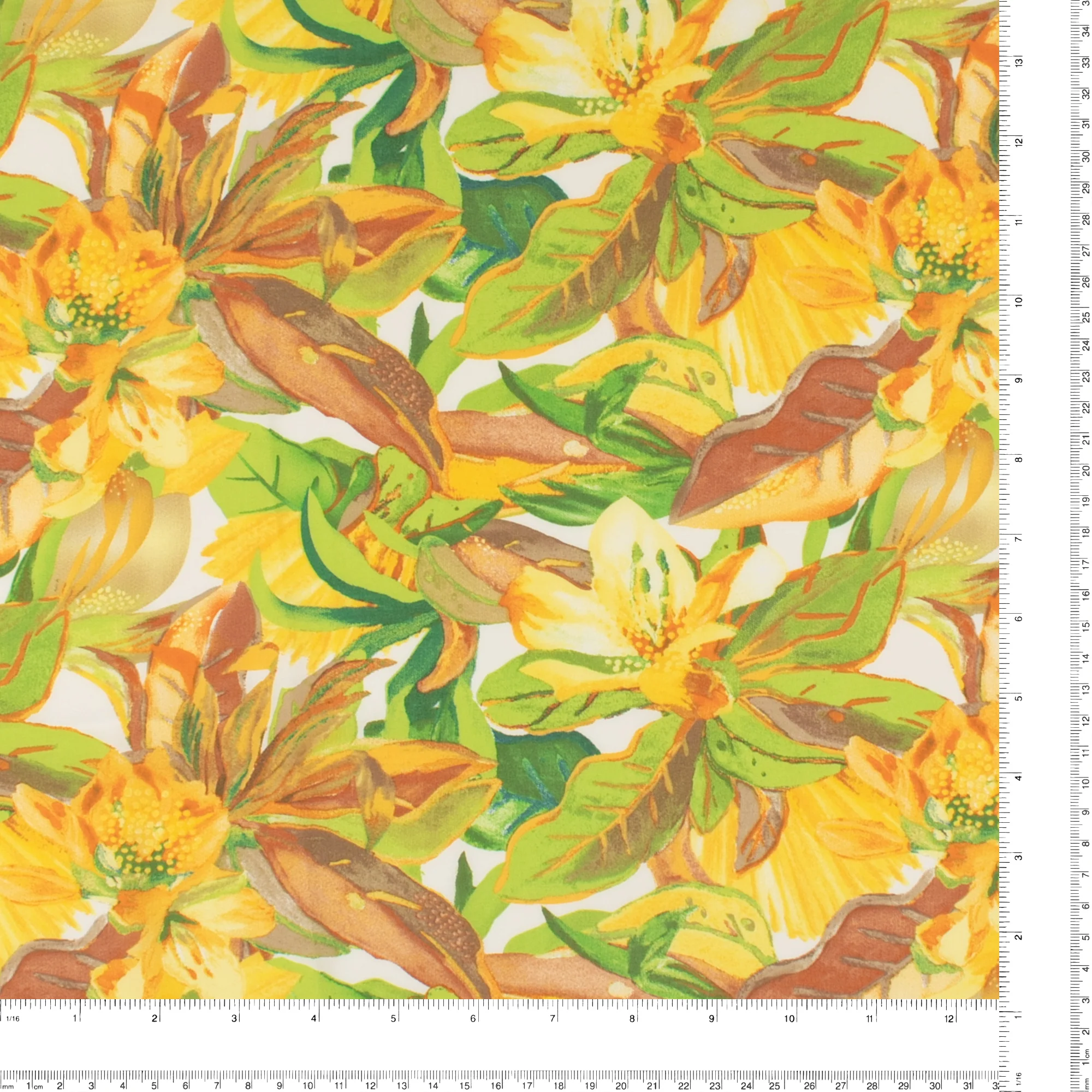 Printed Voile - KATIA - 001 - Yellow - Image 3