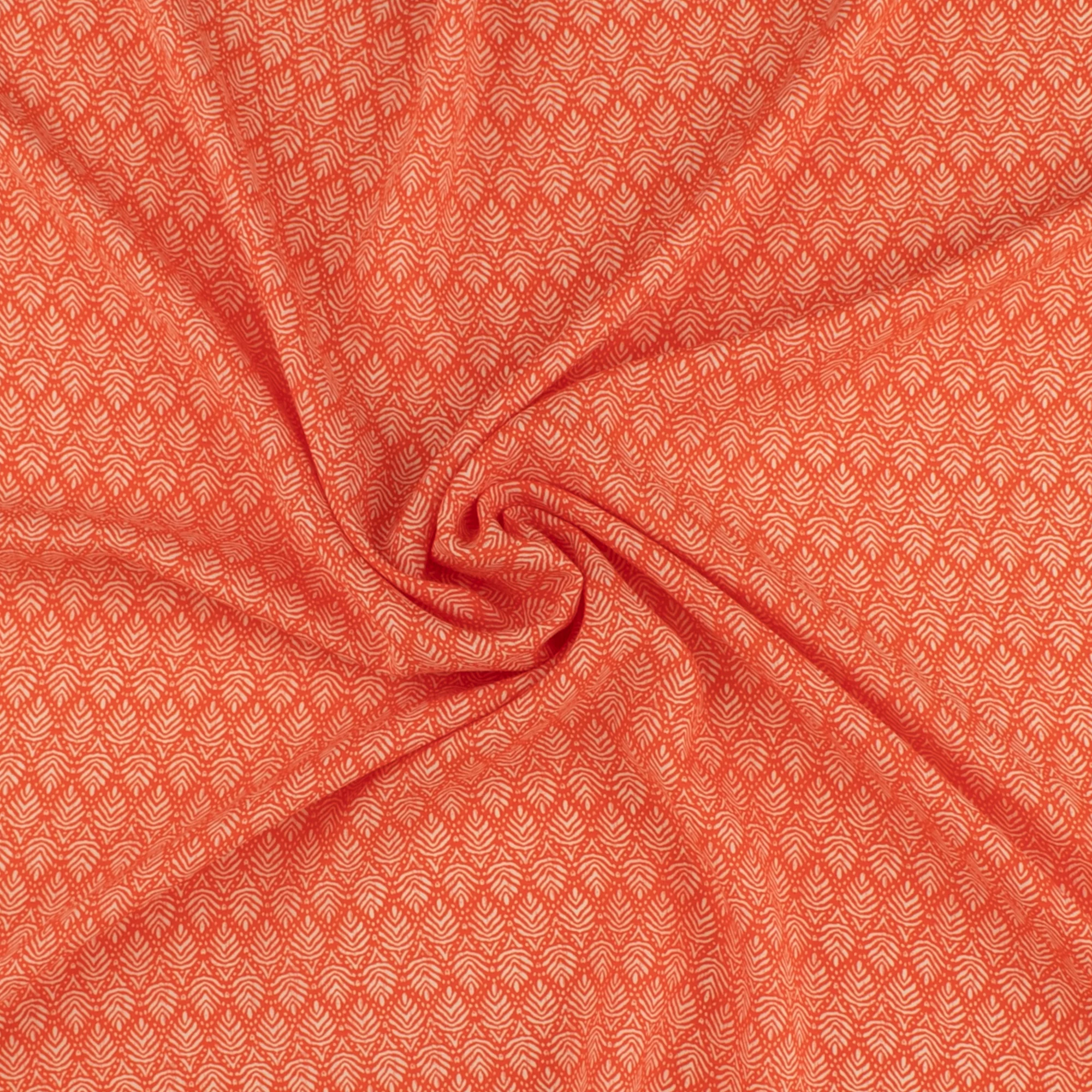 Printed Voile - KATIA - 004 - Orange - Image 2