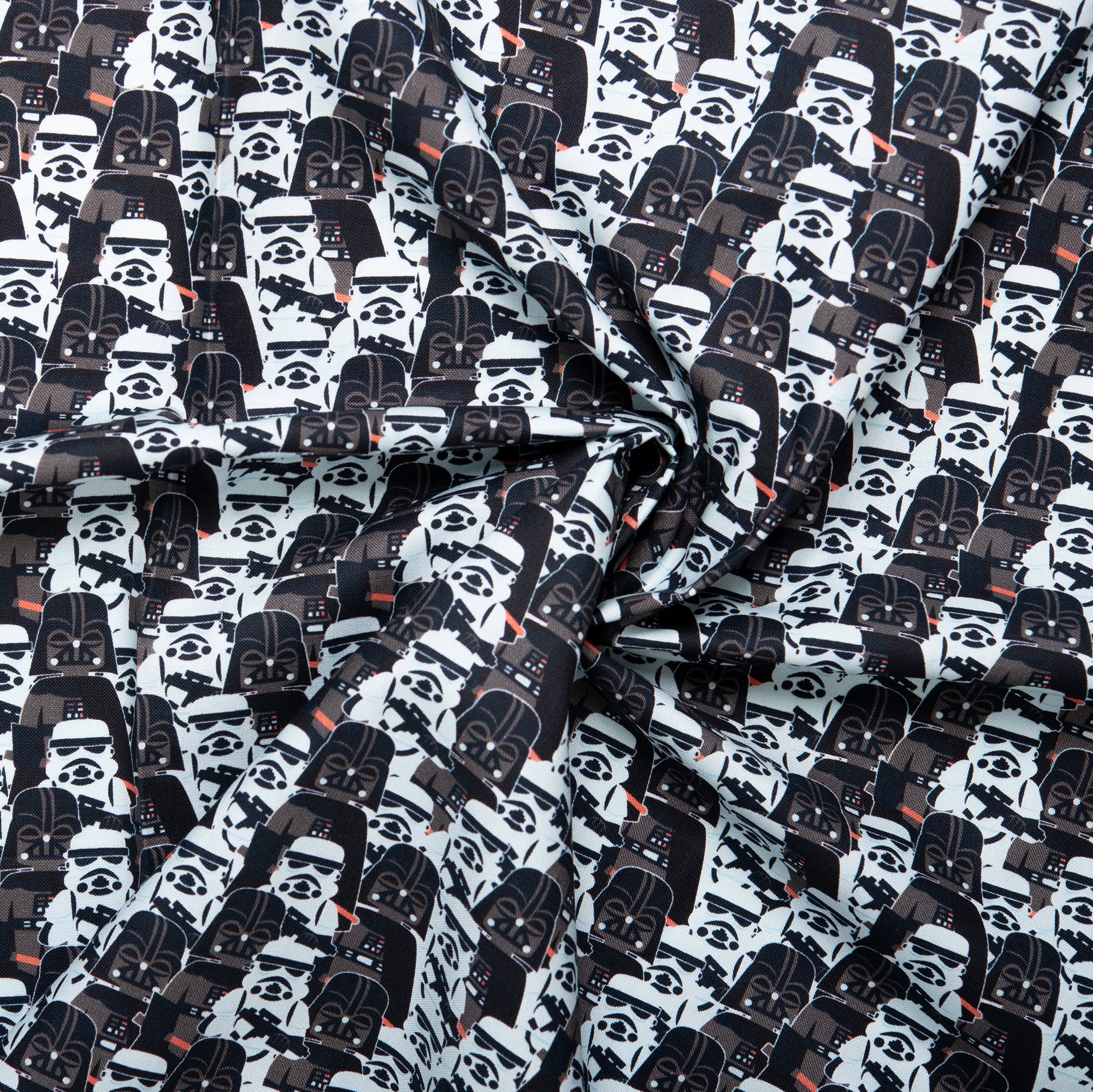 PRIVILÈGE by CAMELOT - Licensed Cotton Print - Star Wars - Stormtrooper - White / Black - Image 2