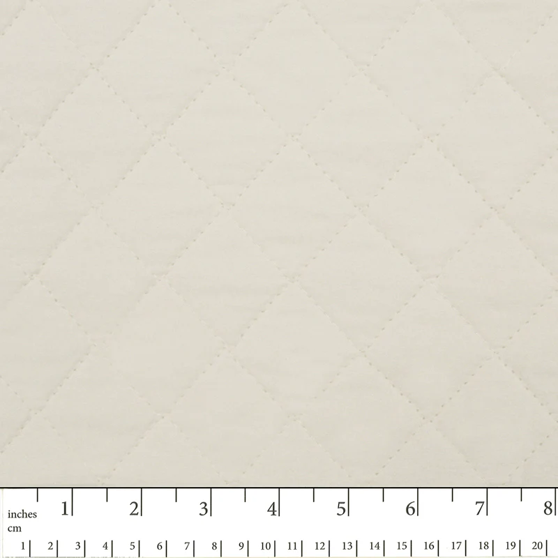 Quilted Back to Back Broadcloth  - Ivory