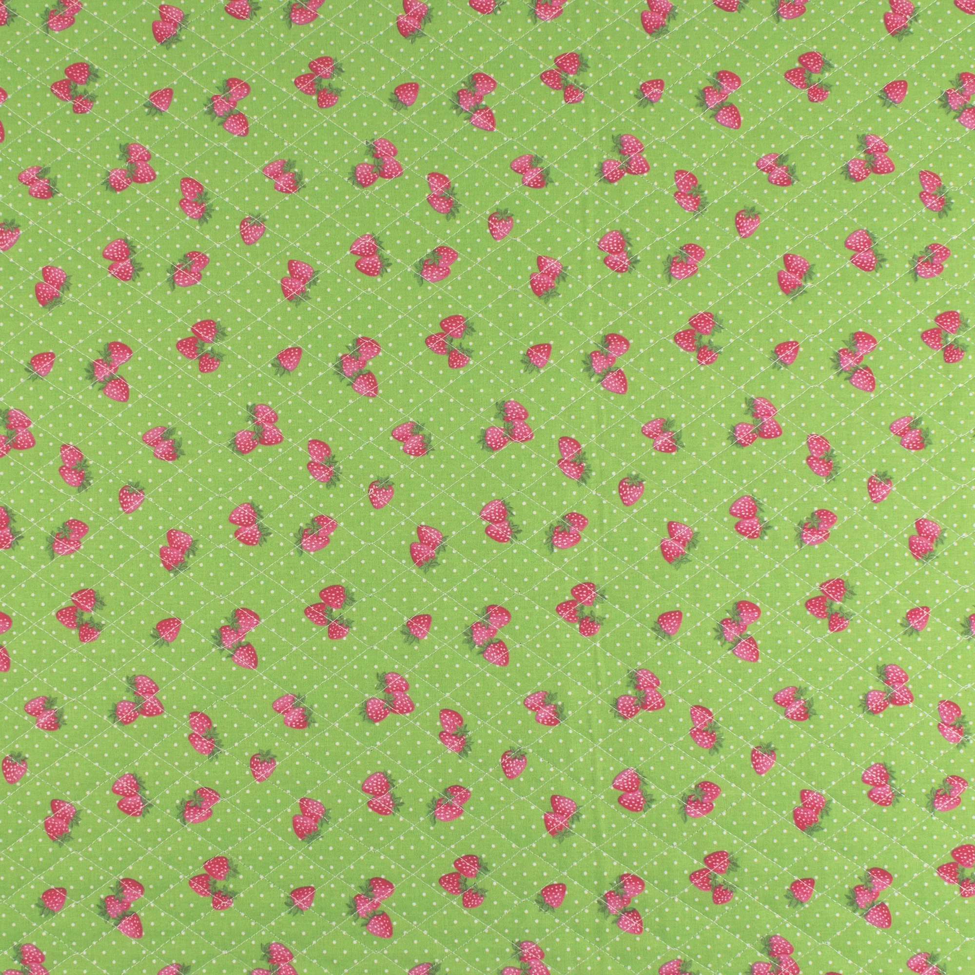Quilted Back to Back printed cotton - 007 - Green