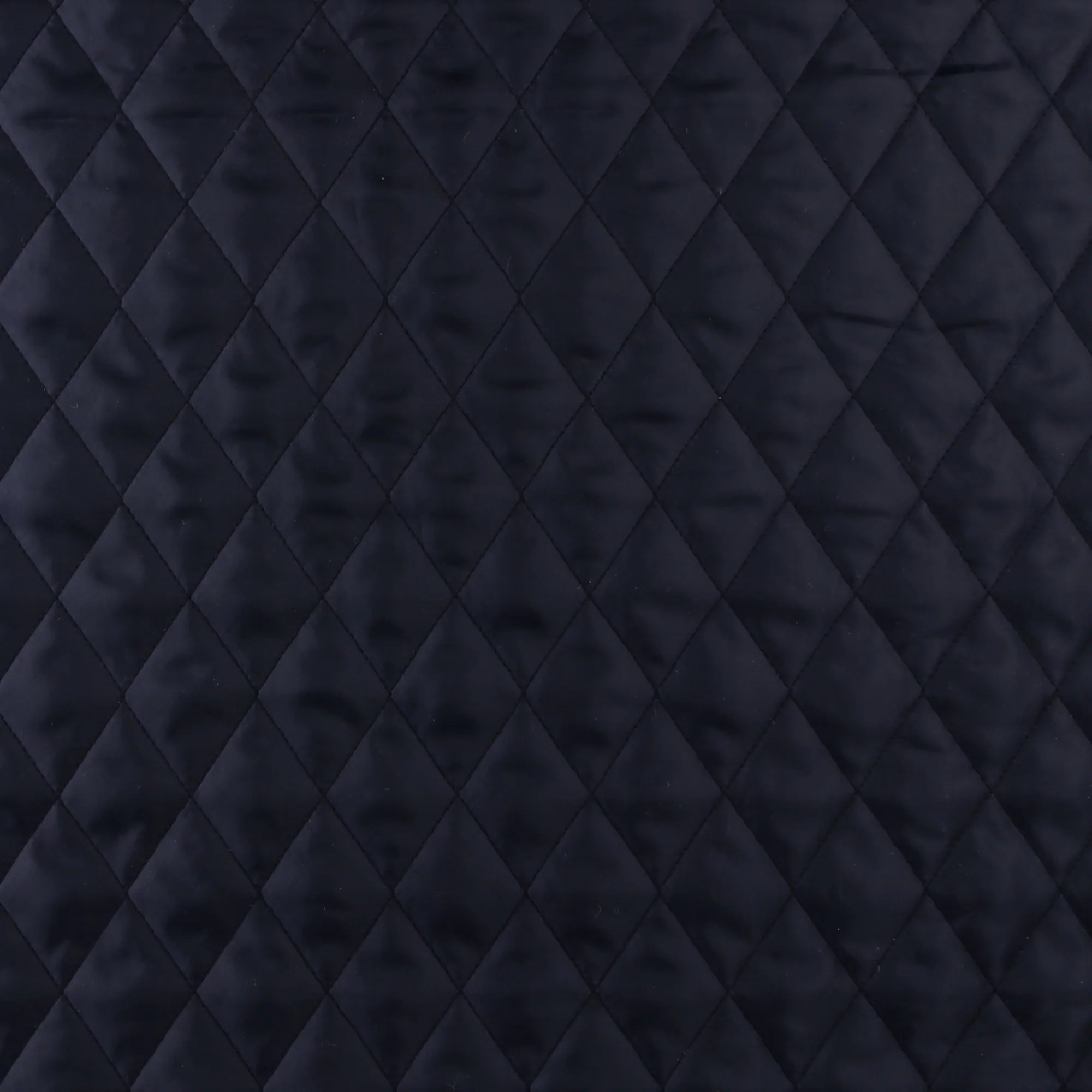 Quilted Polyester Lining - Diamond - Navy