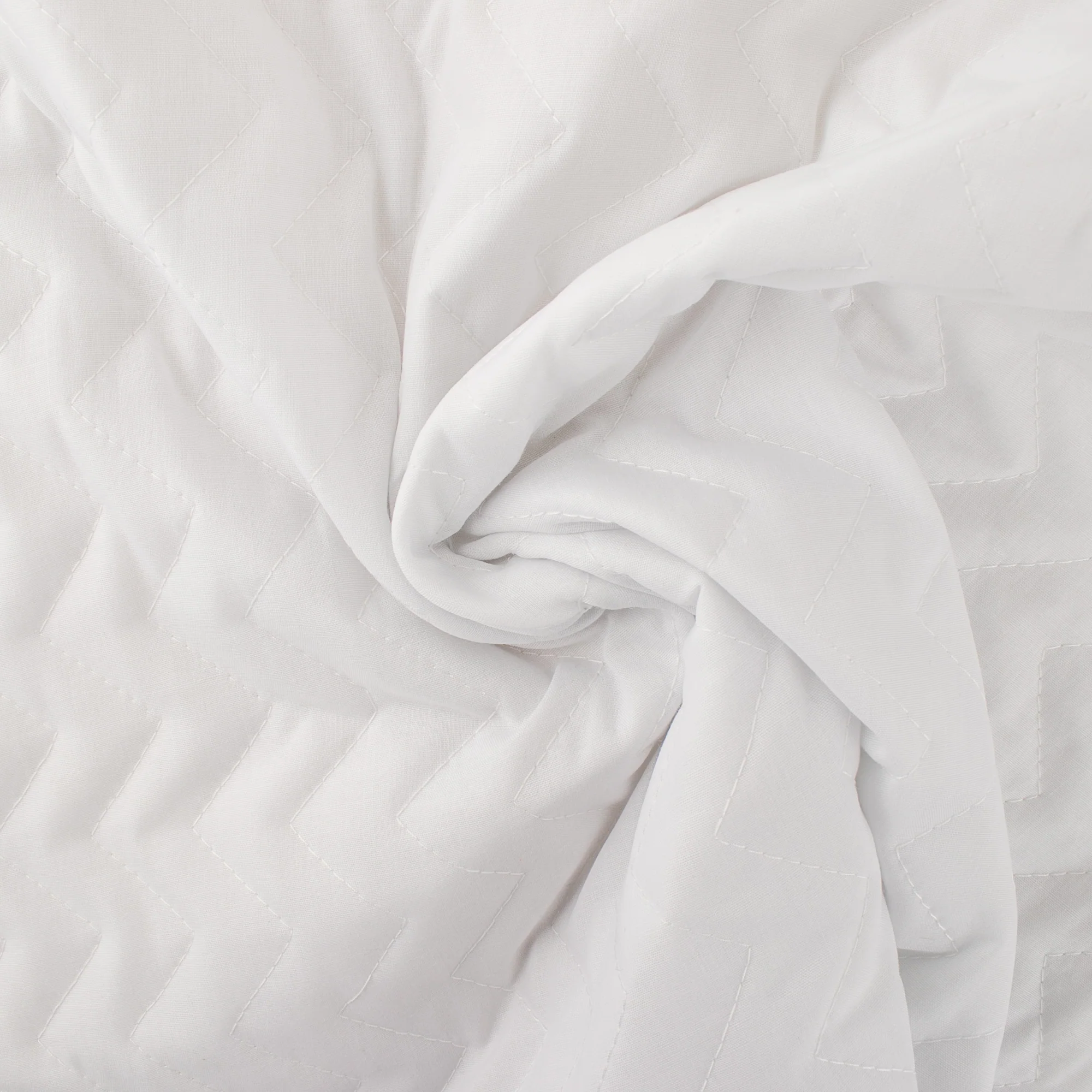 Quilted Wide Broadcloth - White - Image 2