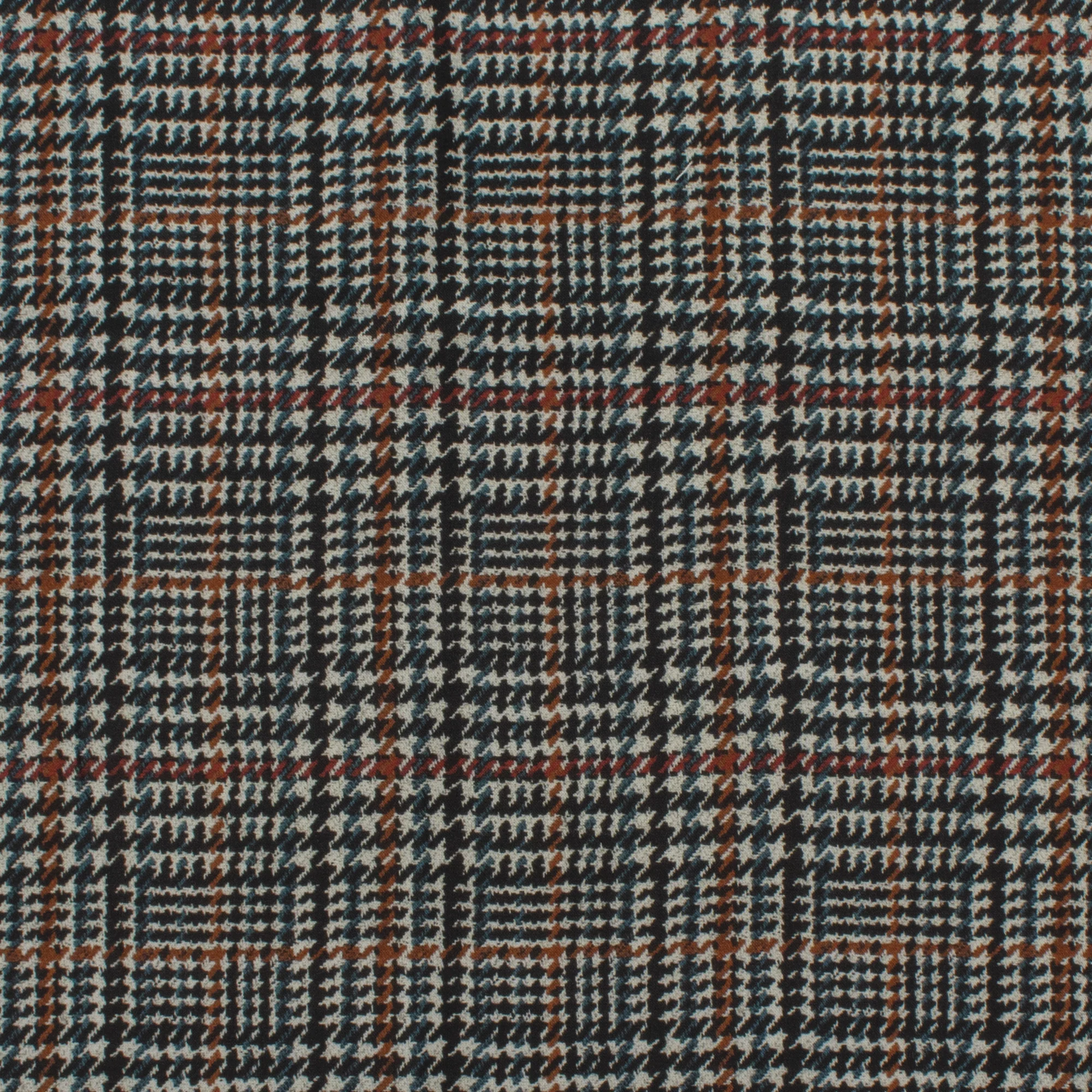 Rayon Challis Print - NORA - 002 - Black