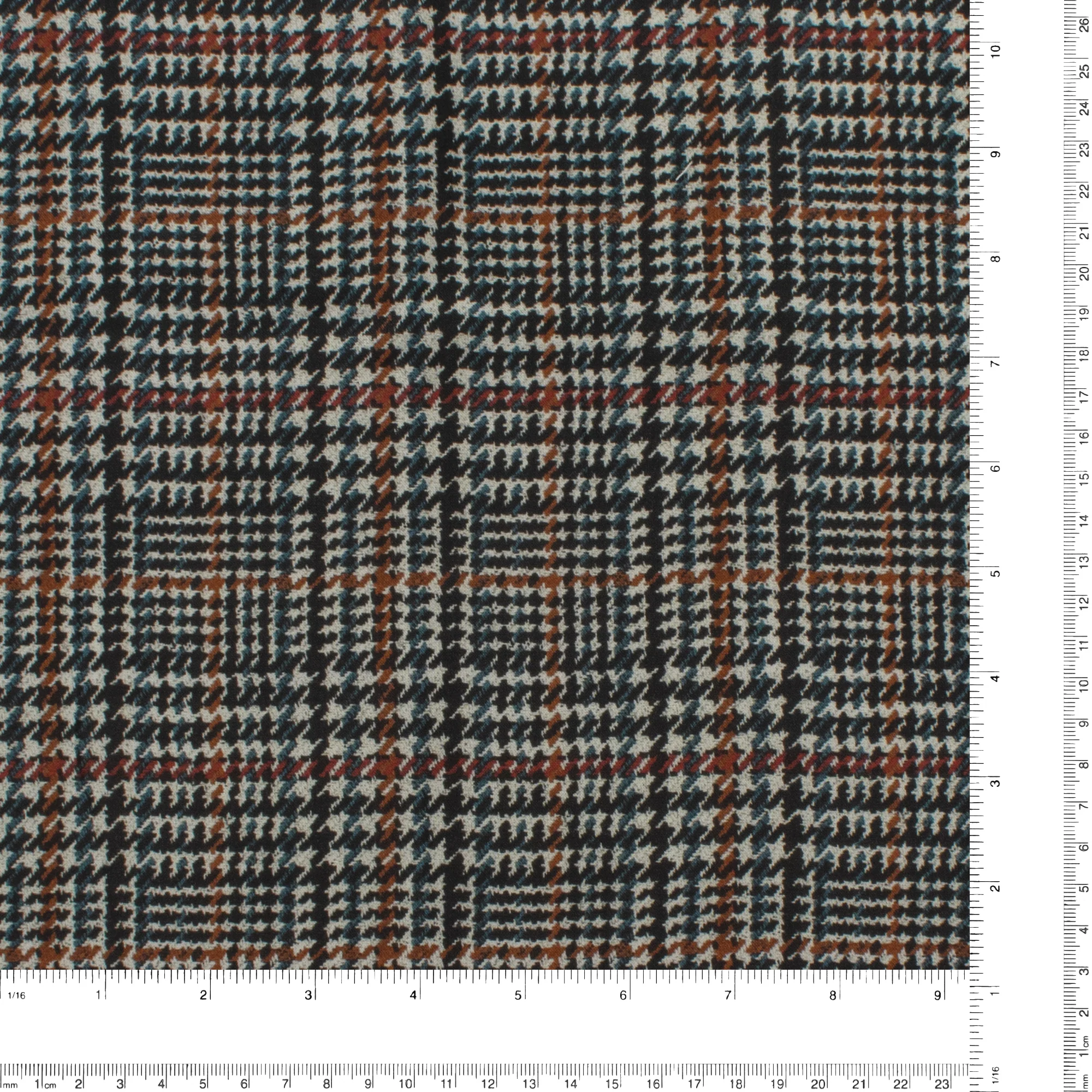Rayon Challis Print - NORA - 002 - Black - Image 3