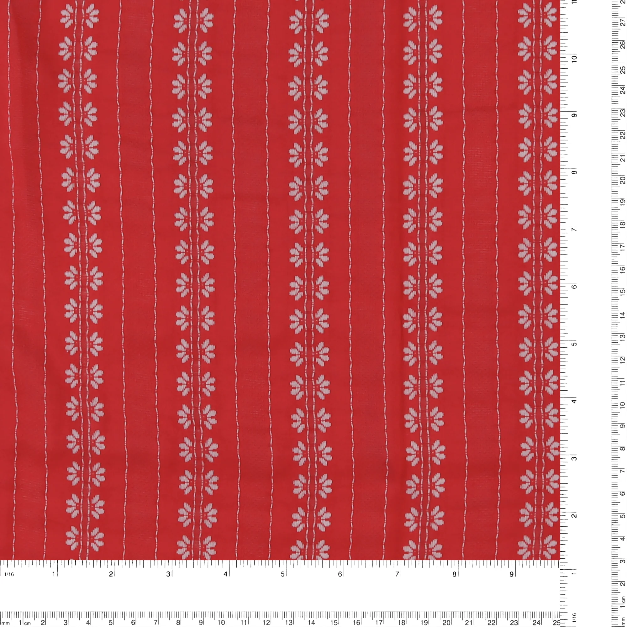 Rayon Embroidery - MILA - 001 - Red - Image 3
